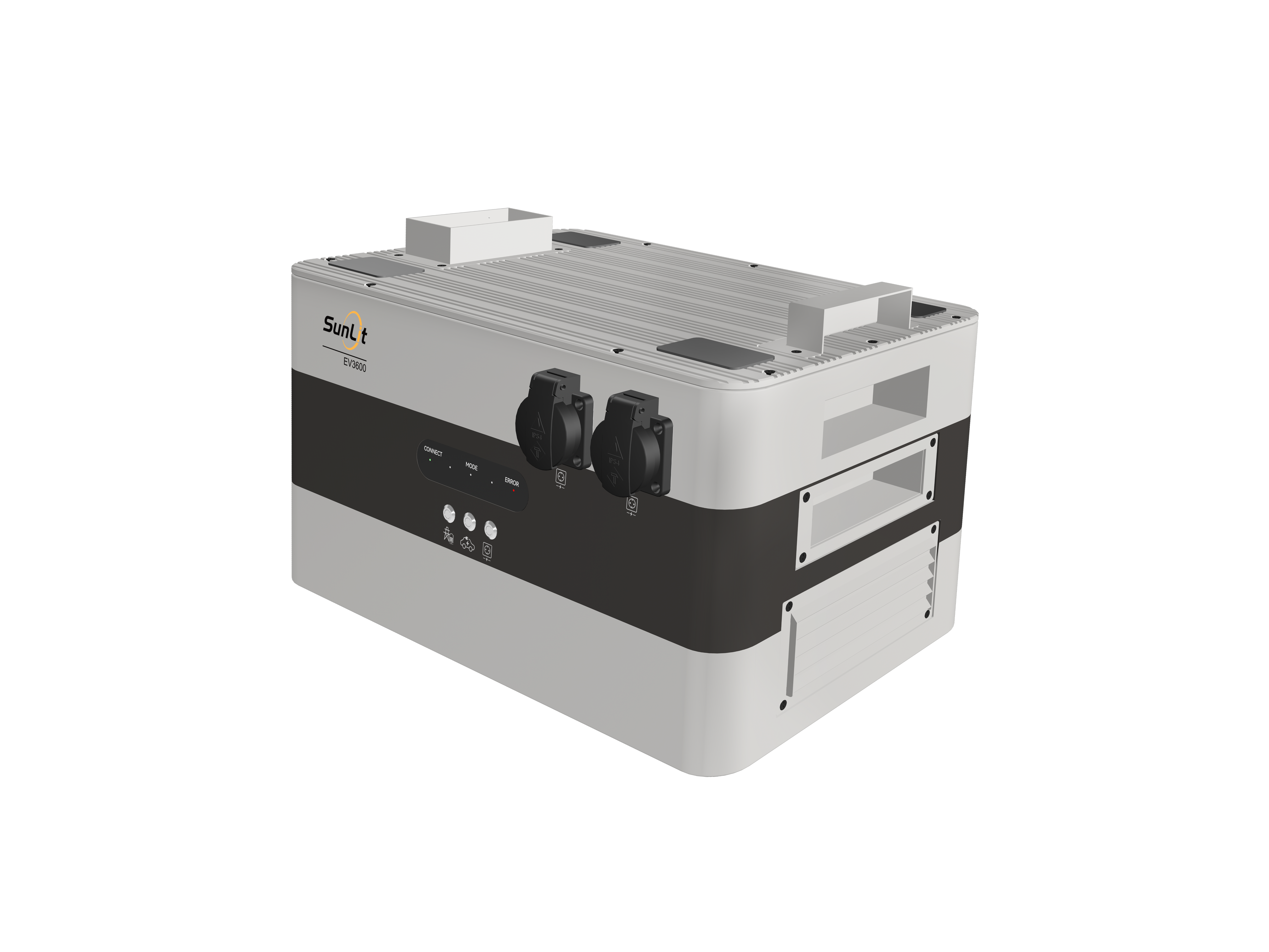 SOLAR THE WORLD® Balkonkraftwerk Speicherset SunLit EV3600 Bidirektionaler Wechselrichter