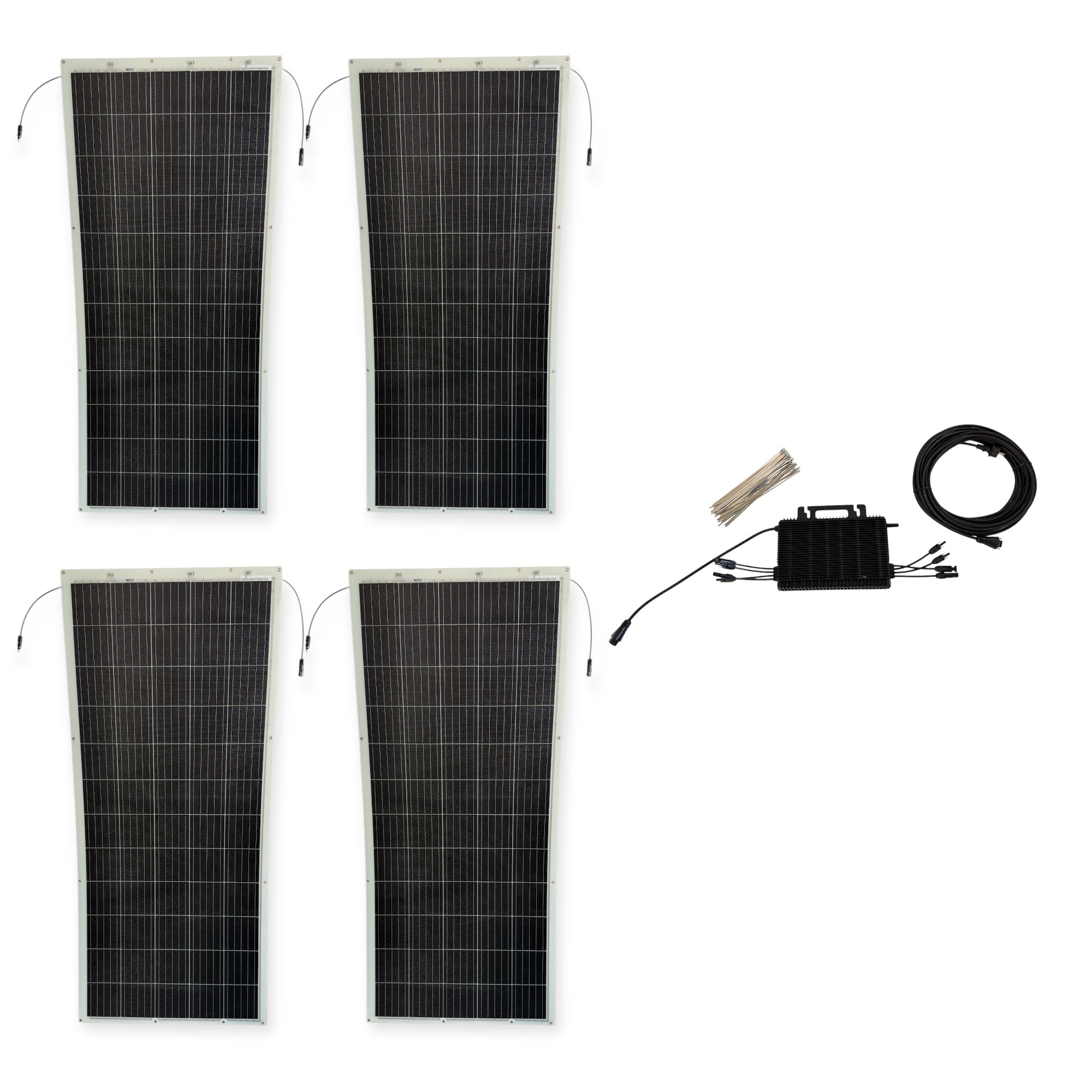Kraftwerk Flexibel mit Mikrowechselrichter 310W - 1.860 W(Anschl. hinten)