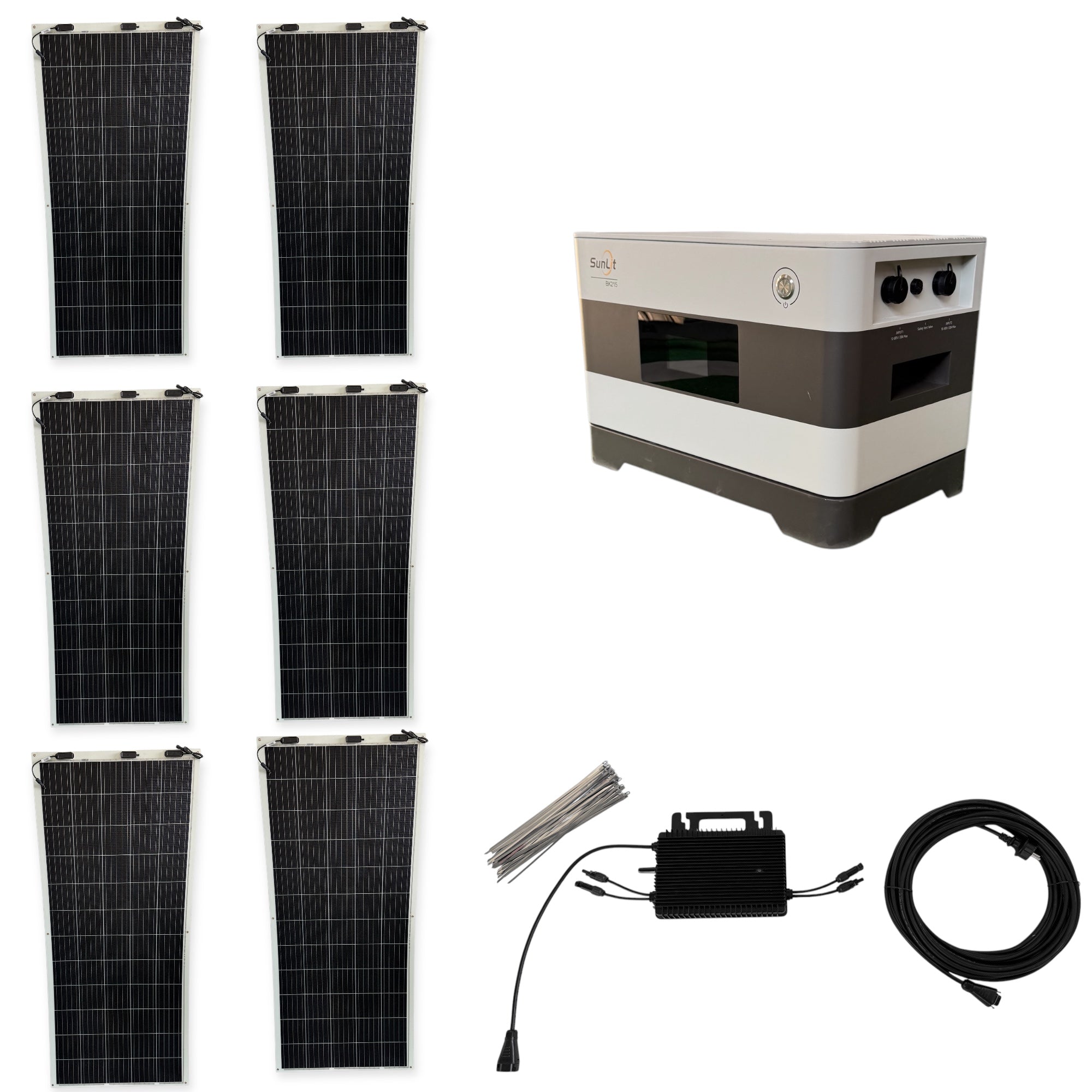 Kraftwerk Flexibel mit Speicher 310W - 1.860W (Anschl. vorne)