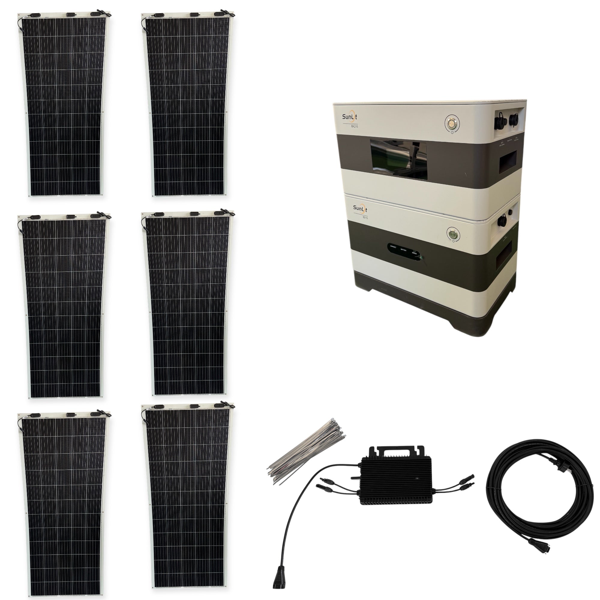 Kraftwerk Flexibel mit Speicher 310W - 1.860W (Anschl. vorne)