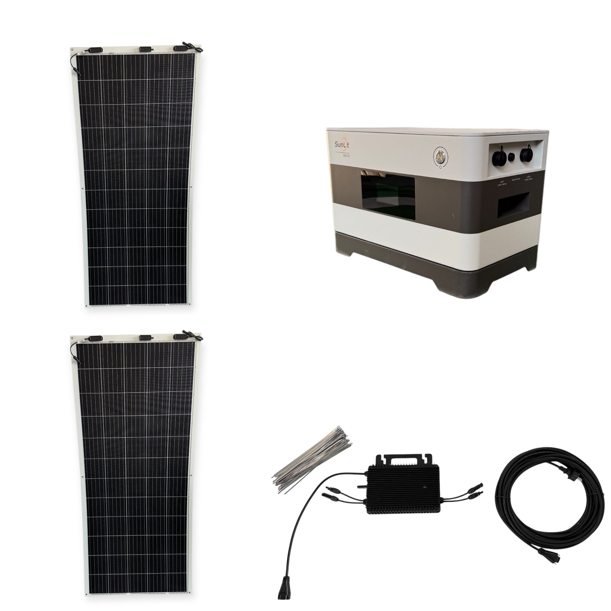 Kraftwerk Flexibel mit Speicher 310W - 1.860W (Anschl. vorne)