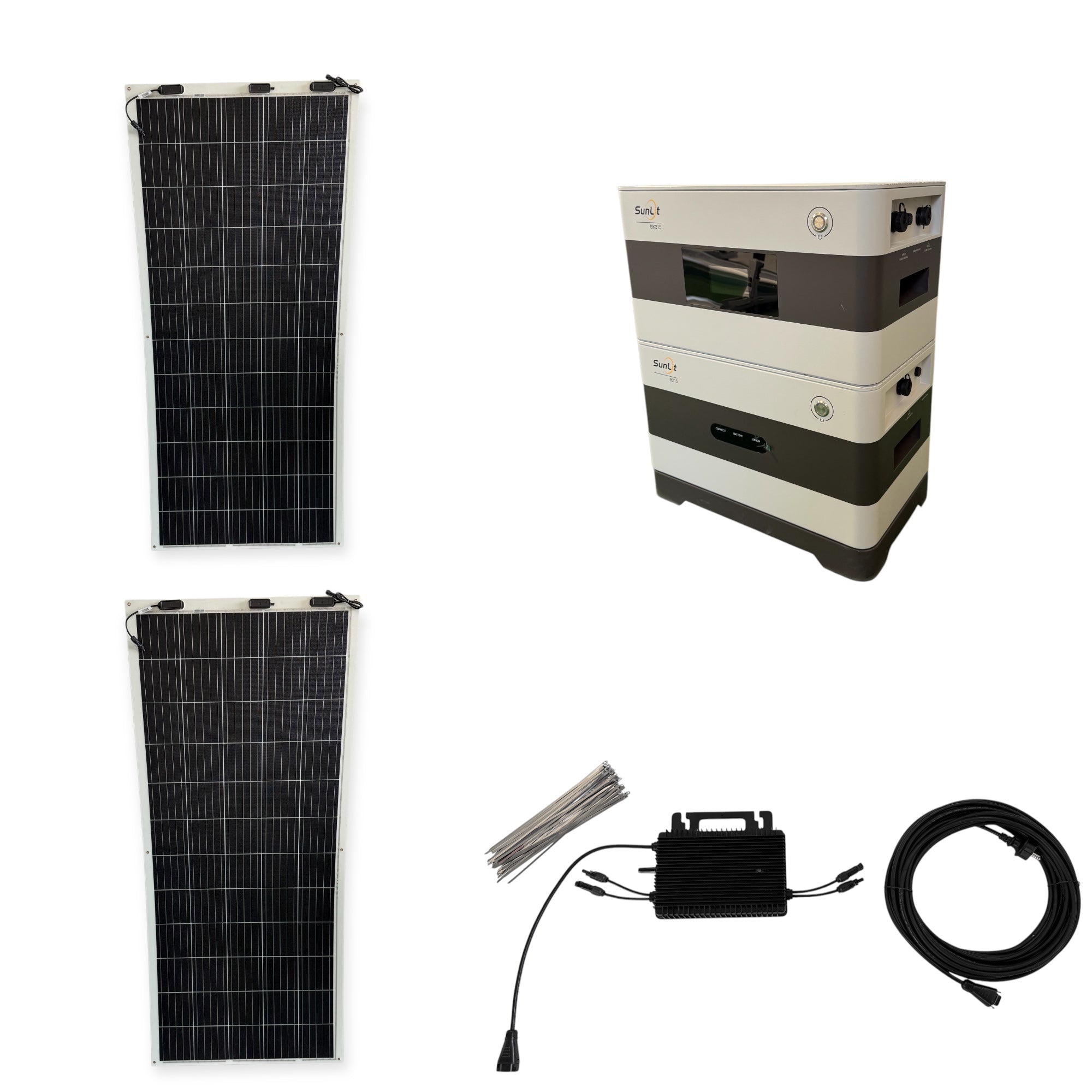 Kraftwerk Flexibel mit Speicher 310W - 1.860W (Anschl. vorne)