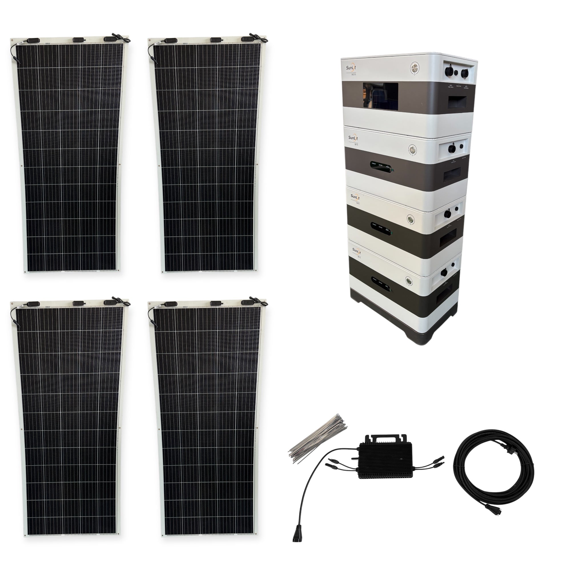 Kraftwerk Flexibel mit Speicher 310W - 1.860W (Anschl. vorne)