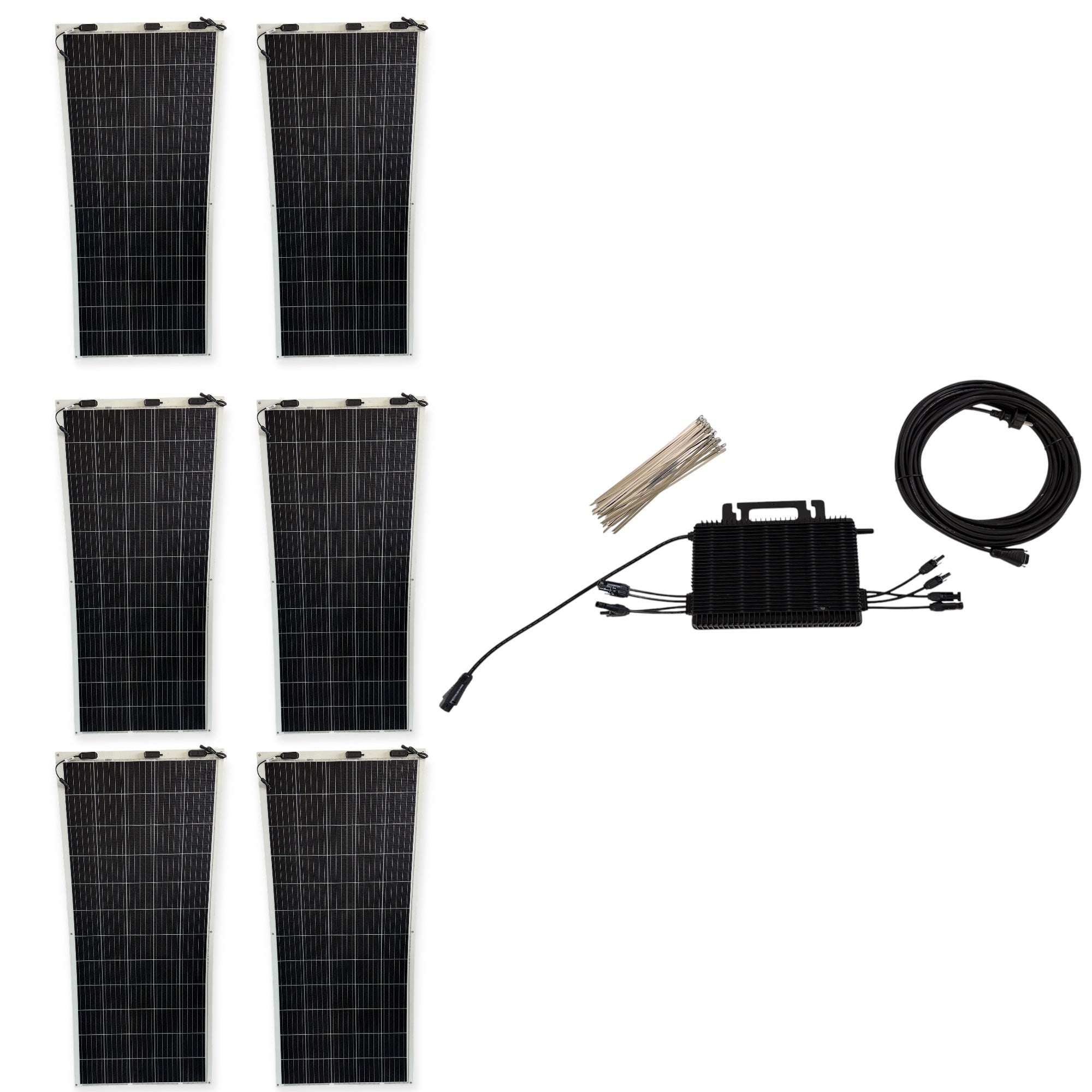 Kraftwerk Flexibel mit Mikrowechselrichter 310W - 1.800W (Anschl. vorne)