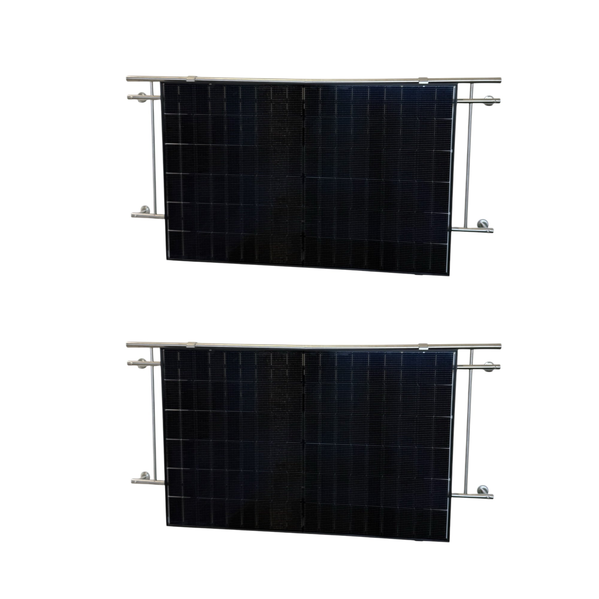 Kraftwerk Balkon Eckig mit Halterung 450W - 1.800W Bifazial