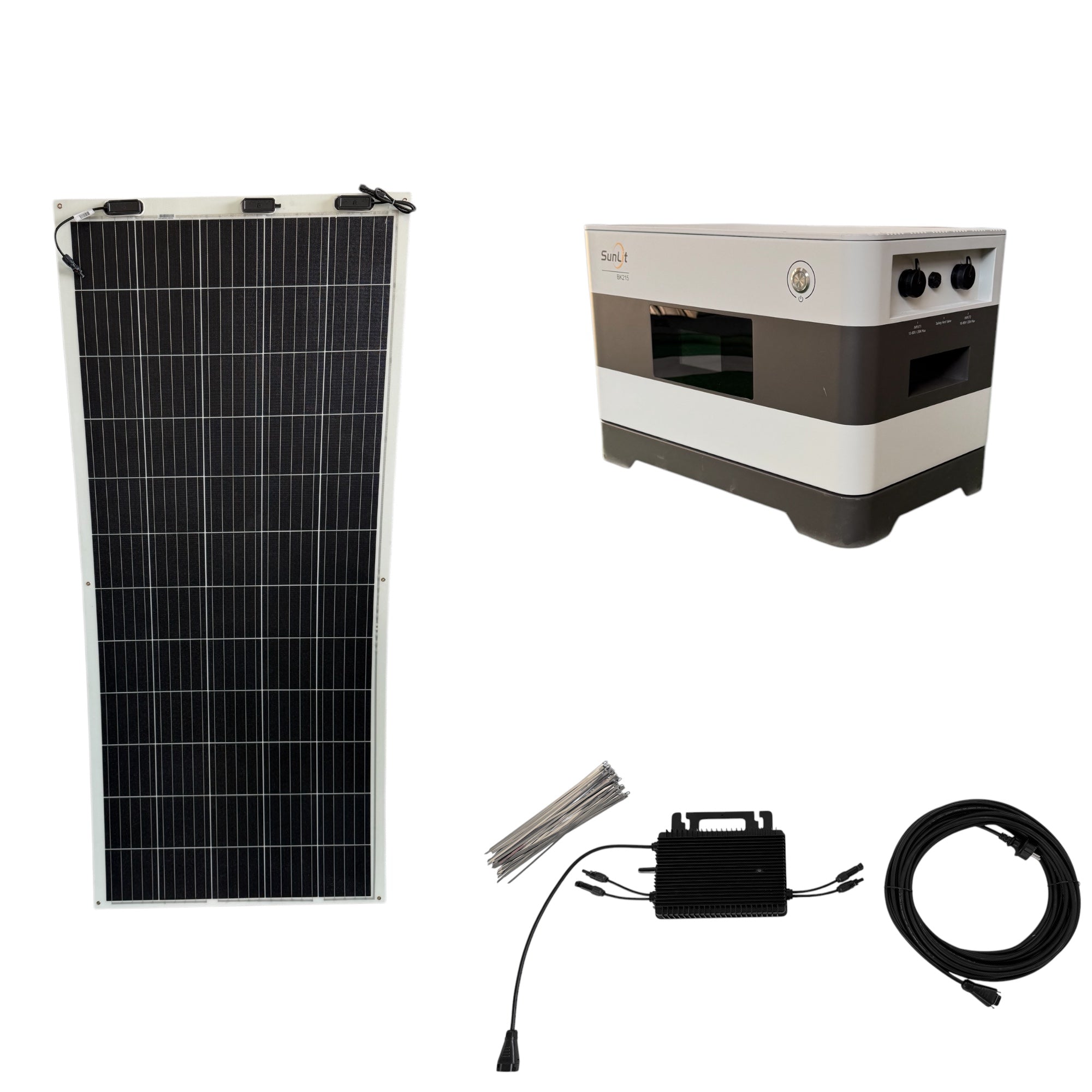 Kraftwerk Flexibel mit Speicher 310W - 1.860W (Anschl. vorne)