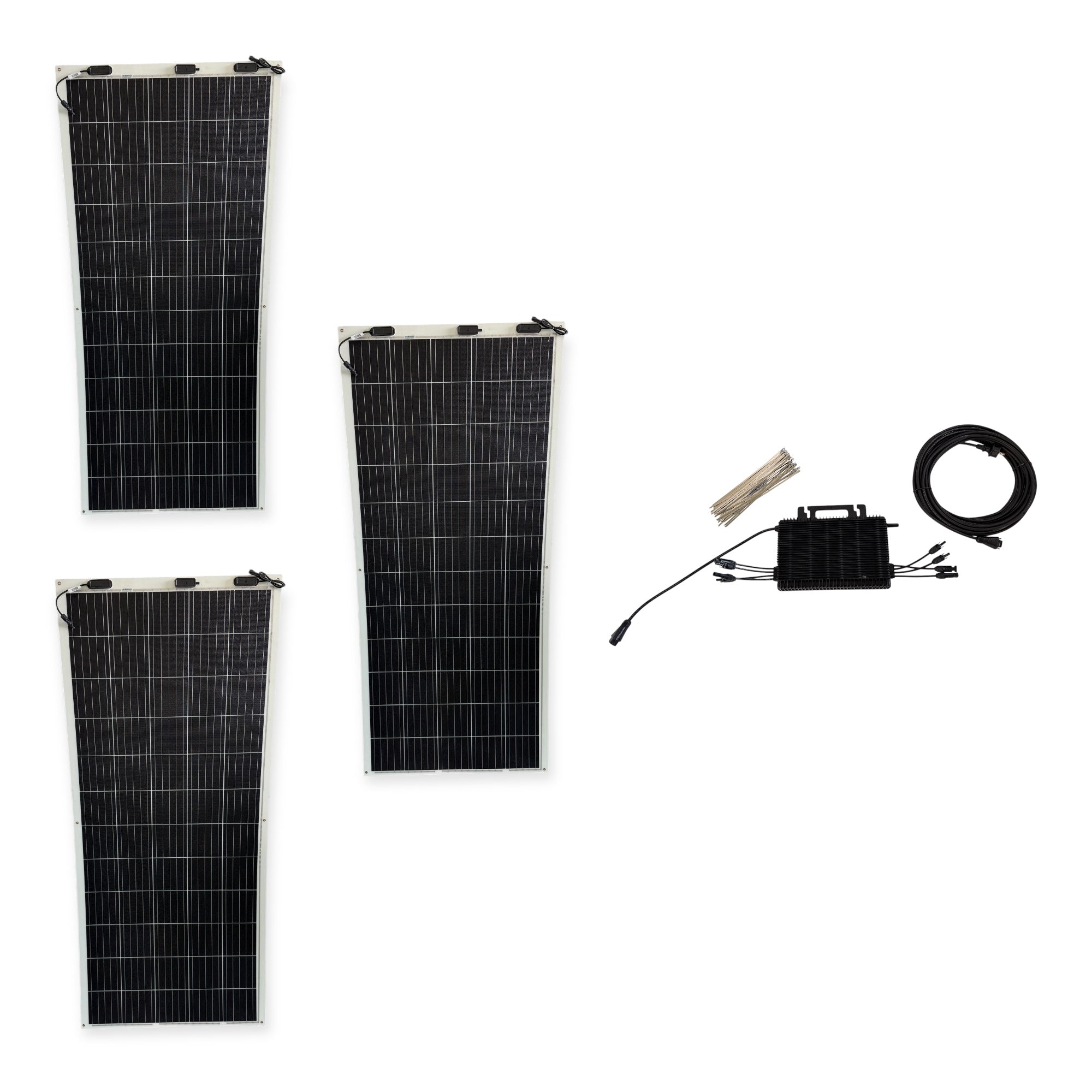 Kraftwerk Flexibel mit Mikrowechselrichter 310W - 1.800W (Anschl. vorne)