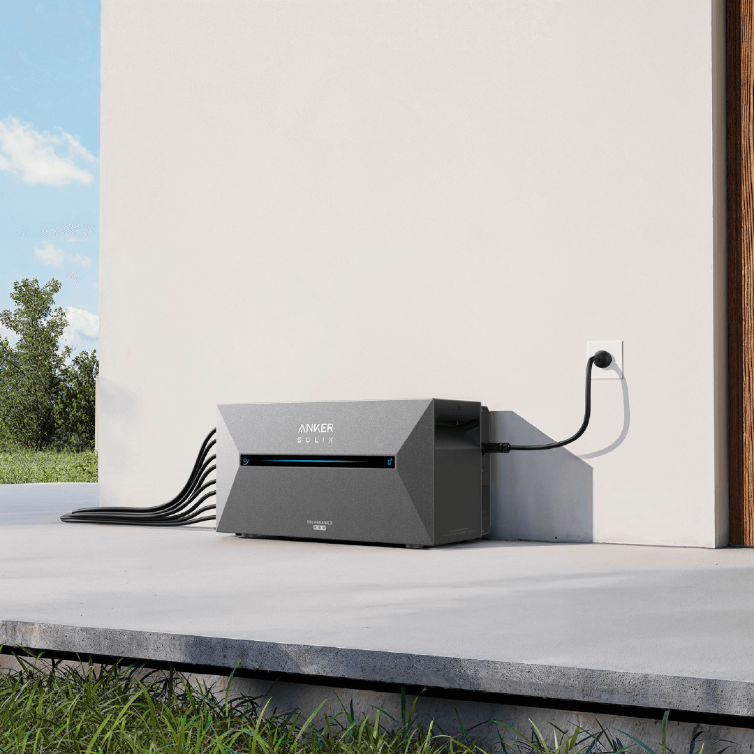 Balkonkraftwerk mit Anker All-in-One Lösung für Heimspeicher (1,6 kWh) mit 1820W N typ Glas-Glas Vollschwarz Solarmodule und Smarter Zähler