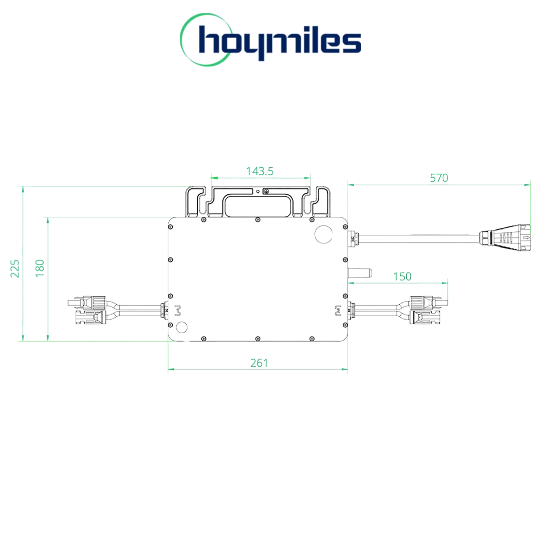 Hoymiles HMS-800-2T WiFi Mikrowechselrichter