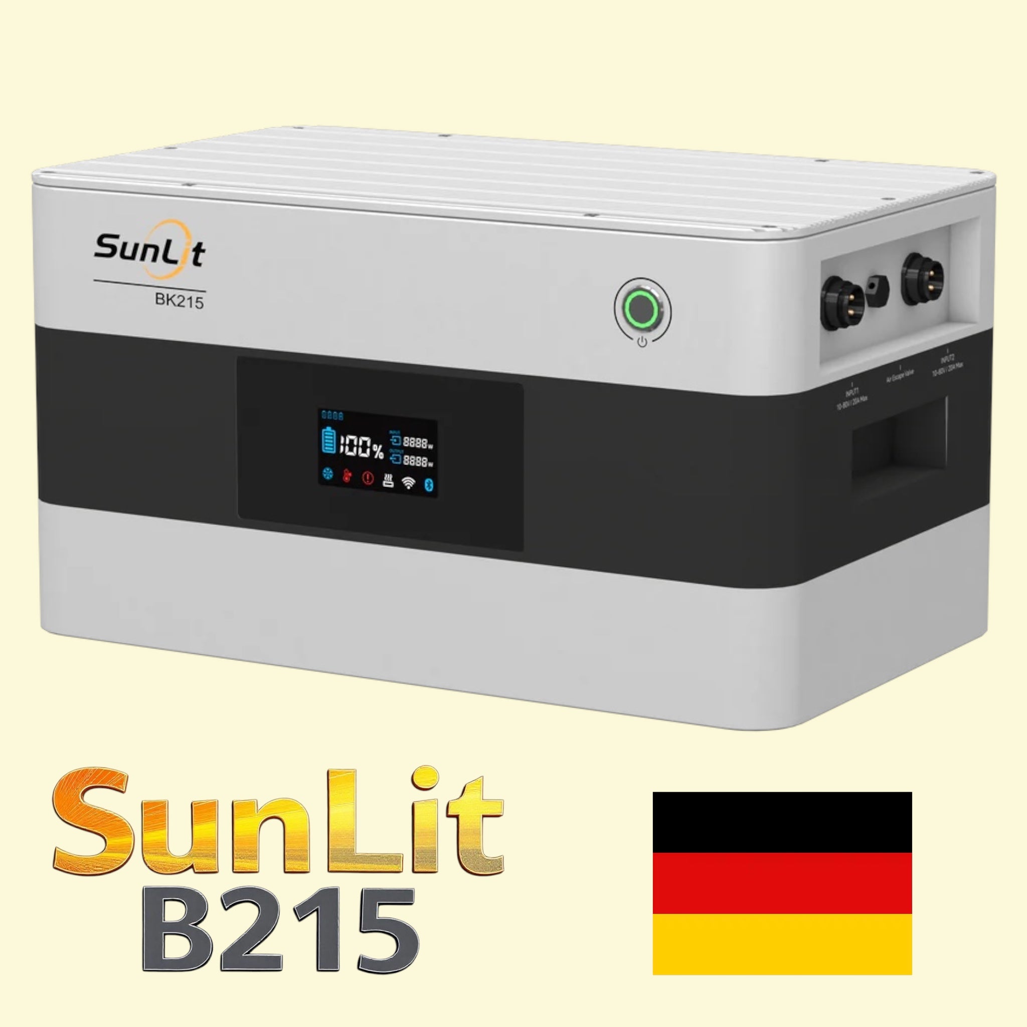 SOLAR THE WORLD® SunLit B215 (2,15 kWh) Erweiterungsbatterie für BK215