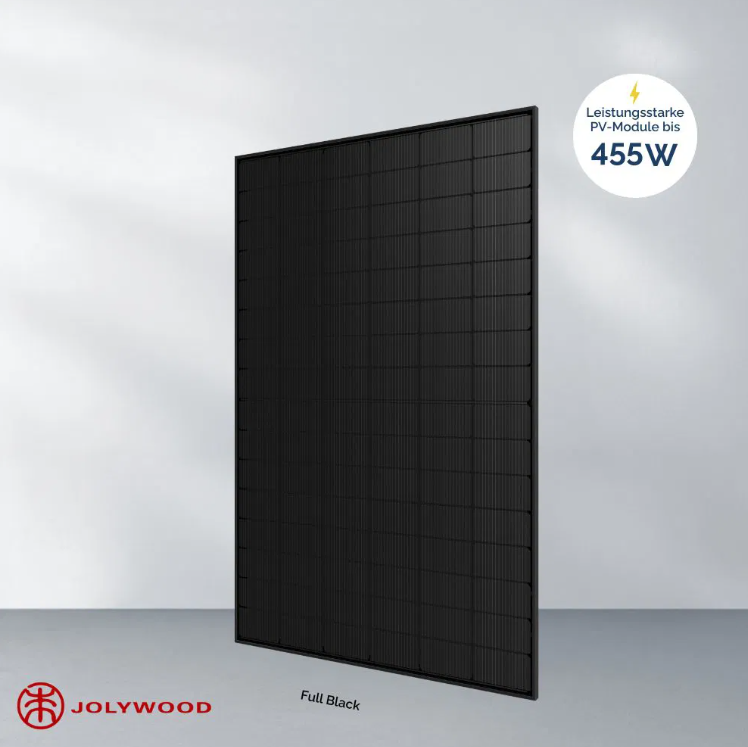 6x Bifaziales Full Black Glas/Glas 455W Modul