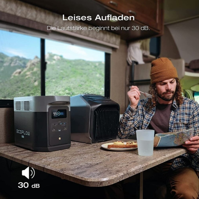 ECOFLOW Delta 2 Max - Tragbare Powerstation (2,05 kWh)