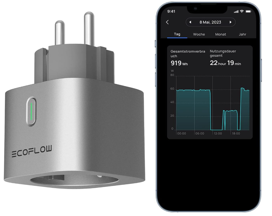 EcoFlow Delta 3 Tragbare Powerstation (1,024 kWh) + EcoFlow Smartplug