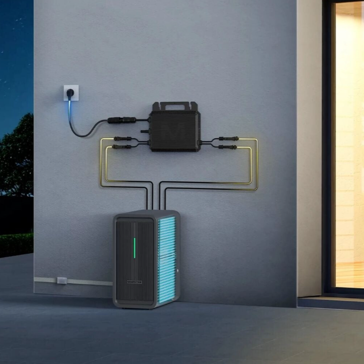 Marstek Balkonkraftwerk mit 910 Watt PV-Leistung + 2240 Wh Speicher inkl. Marstek 800W Mikrowechselrichter