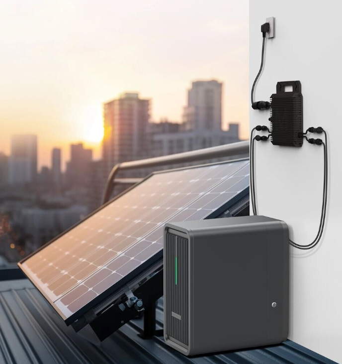 Marstek Balkonkraftwerk mit 910 Watt PV-Leistung + 2240 Wh Speicher inkl. Marstek 800W Mikrowechselrichter