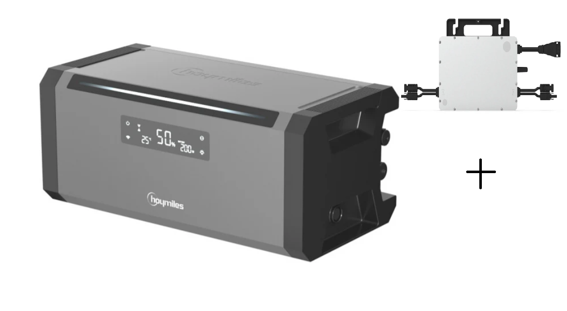 Hoymiles HiBattery 1,92 kWh AC + Hoymiles HMS-800-2T WiFi