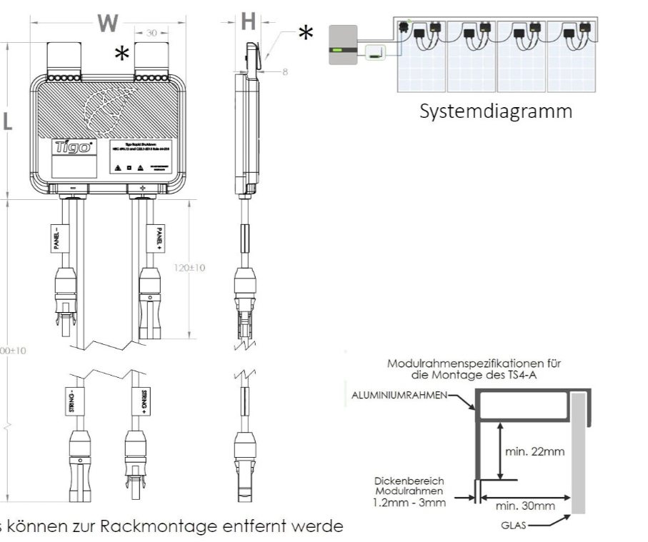 Tigo TS4-A-O Leistungsoptimierer für Solarmodule bis 700W / 15A