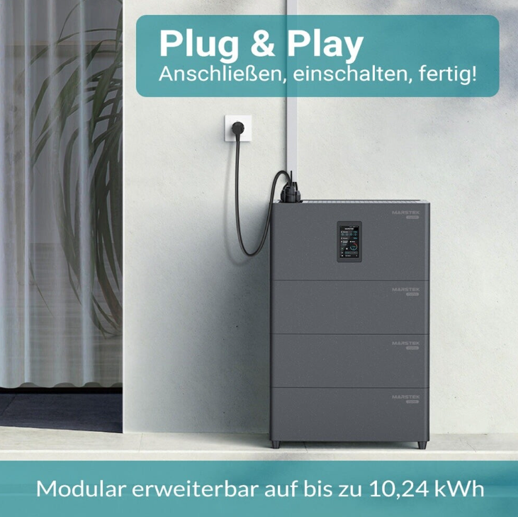 Marstek Jupiter C Plus All-In-One Balkonkraftwerk Erweiterungsbatterie (2,56 kWh)