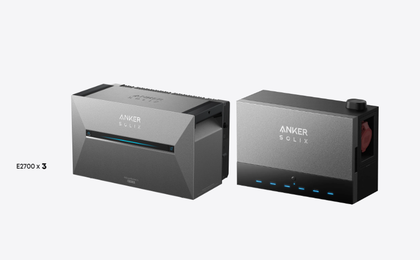 Anker Multisystem SOLIX Solarbank Power Dock + 3x Anker SOLIX Solarbank 3 E2700 Pro (8,06 kWh)