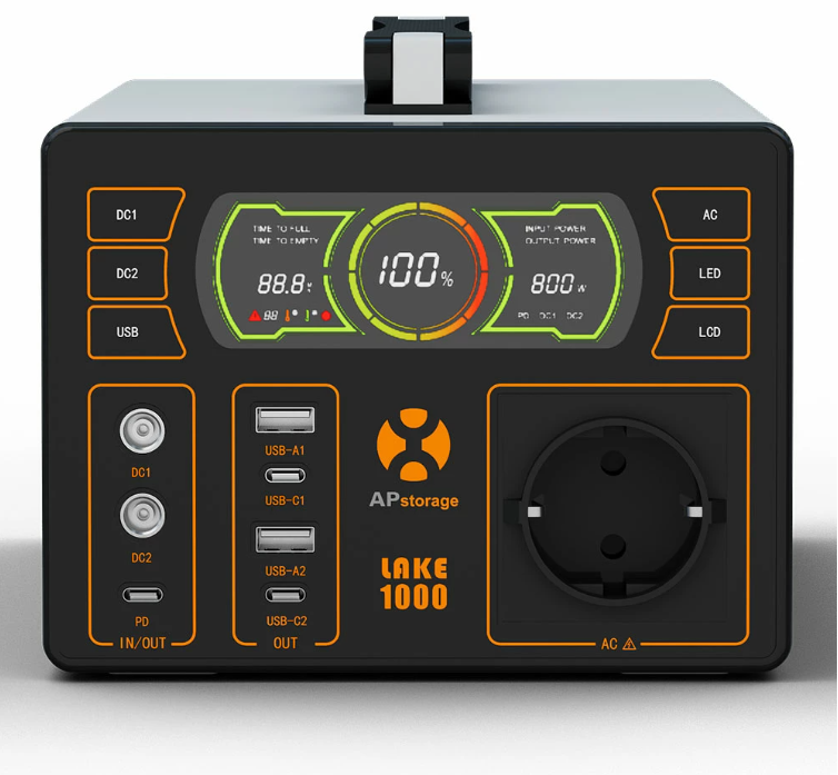 APstorage LAKE1000 tragbare Powerstation (1,05 kWh)
