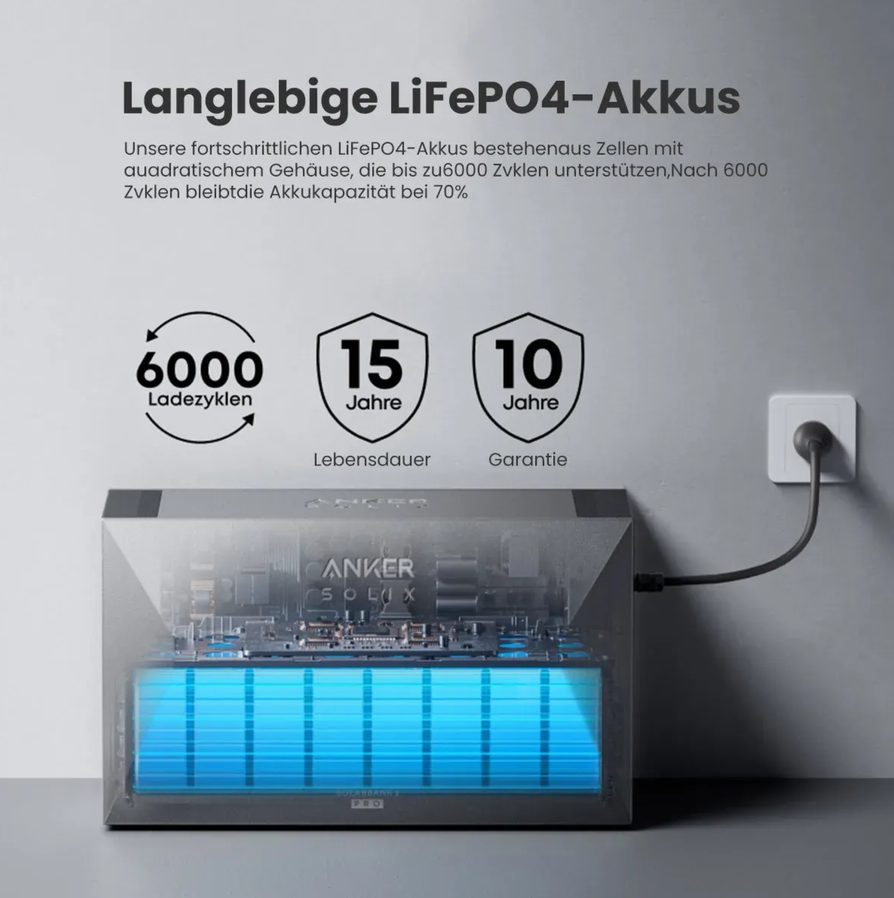 Anker SOLIX Solarbank 3 E2700 Pro 2,68 kWh inkl. SOLIX Power Dock