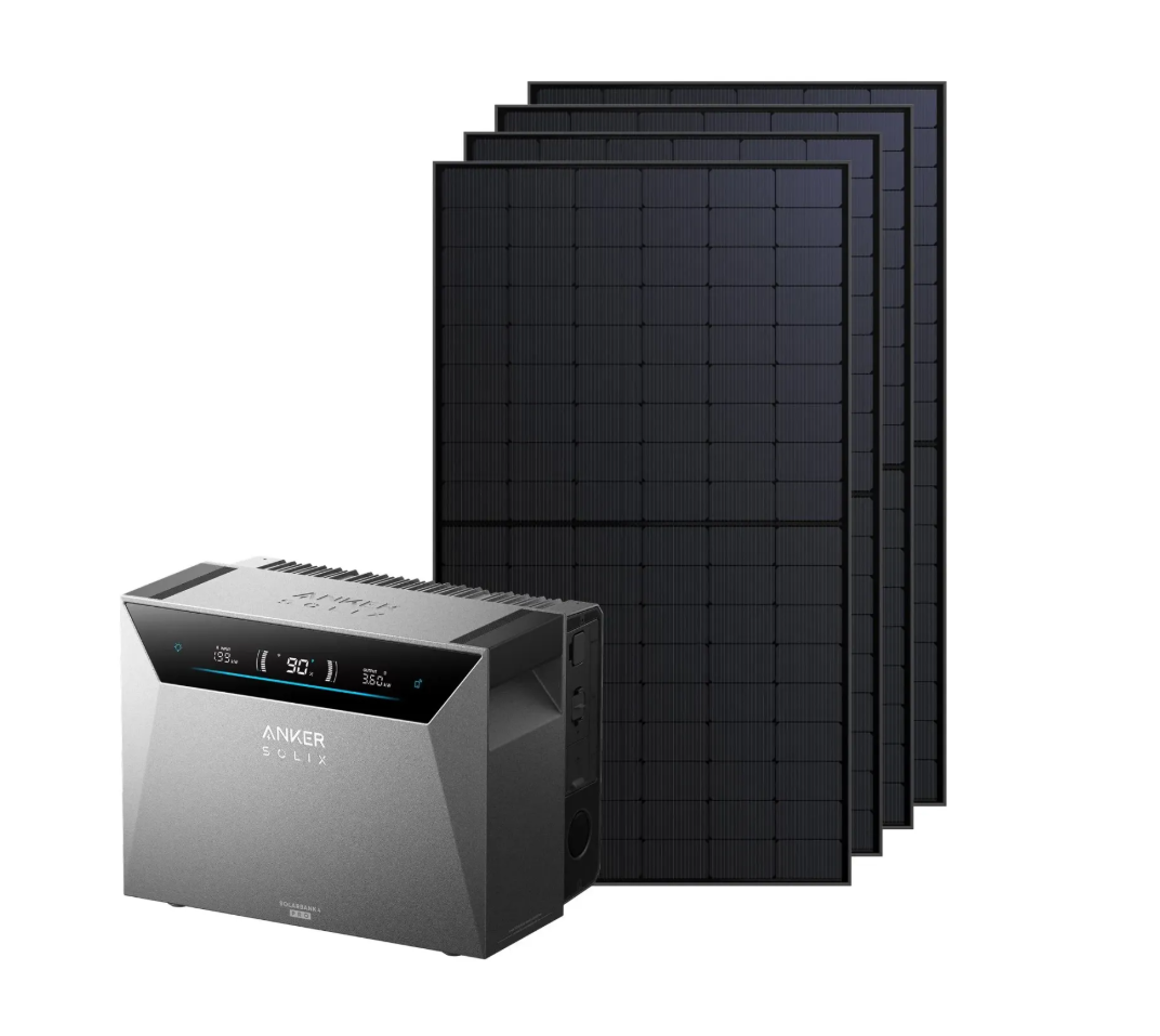 Anker SOLIX Solarbank 4 E5000 Pro 5kWh mit 4x 500W PV Panel & Anker Smartmeter