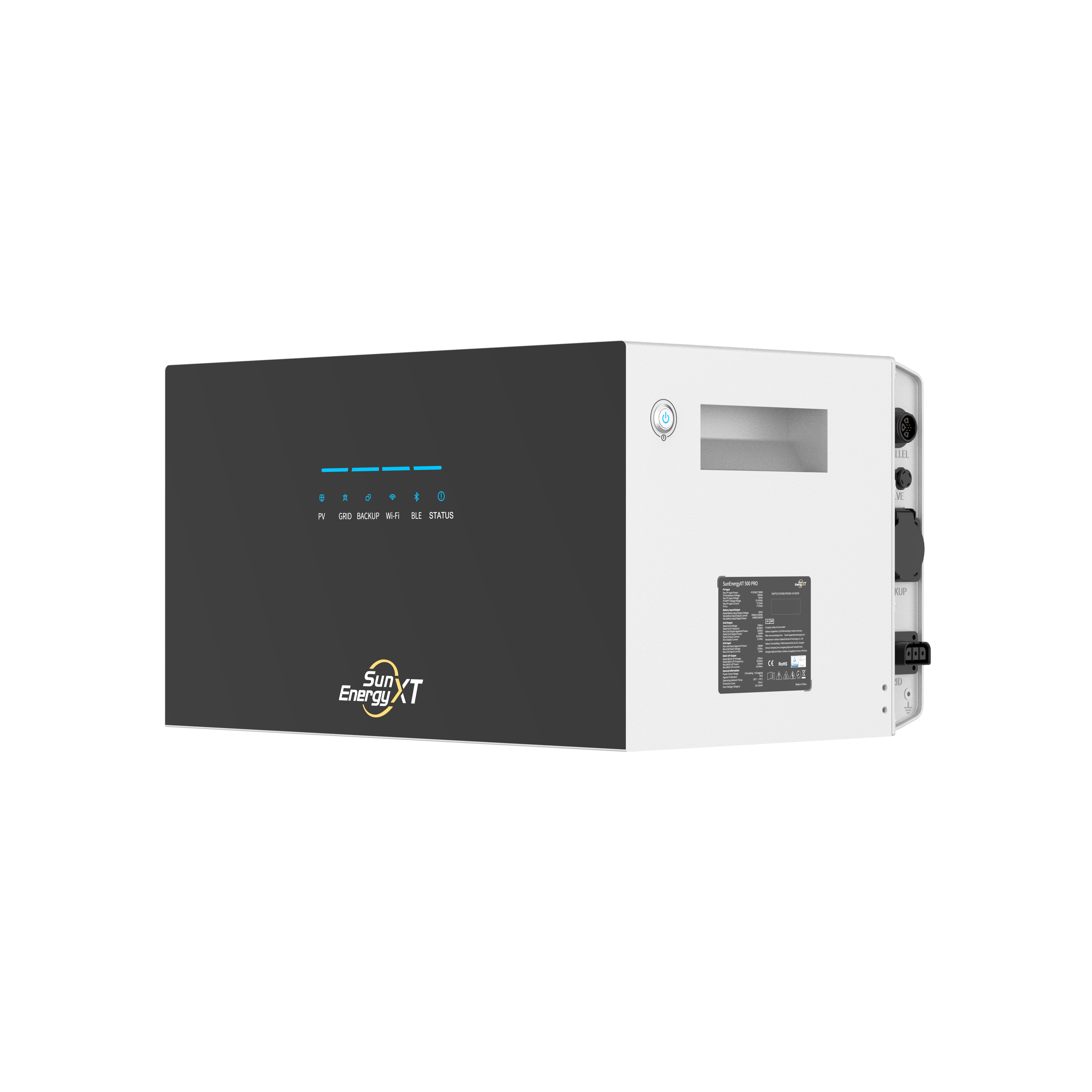 SunEnergyXT 500 PRO Solarspeicher 5 kWh mit 2400 Watt Hybrid-Wechselrichter und Notstrom