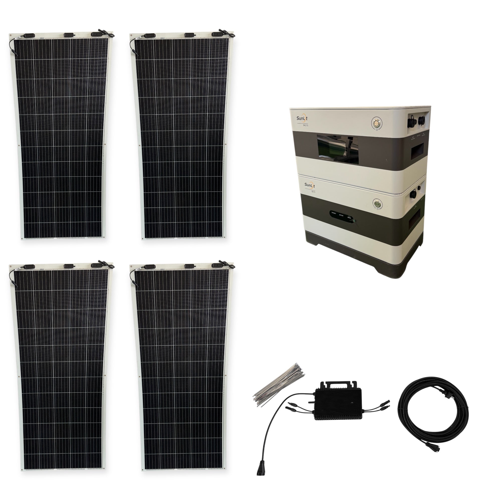 Kraftwerk Flexibel mit Speicher 310W - 1.860W (Anschl. vorne)