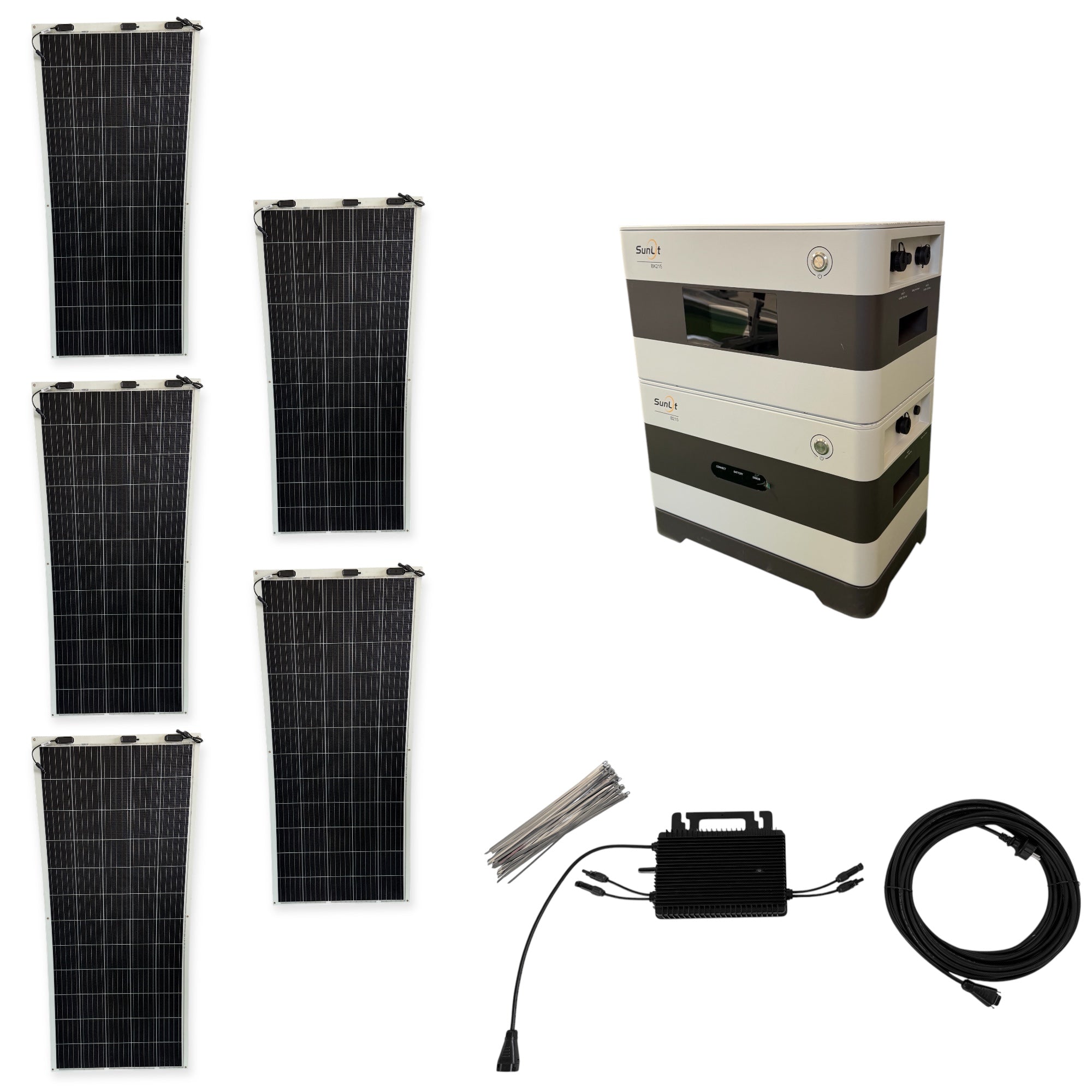 Kraftwerk Flexibel mit Speicher 310W - 1.860W (Anschl. vorne)