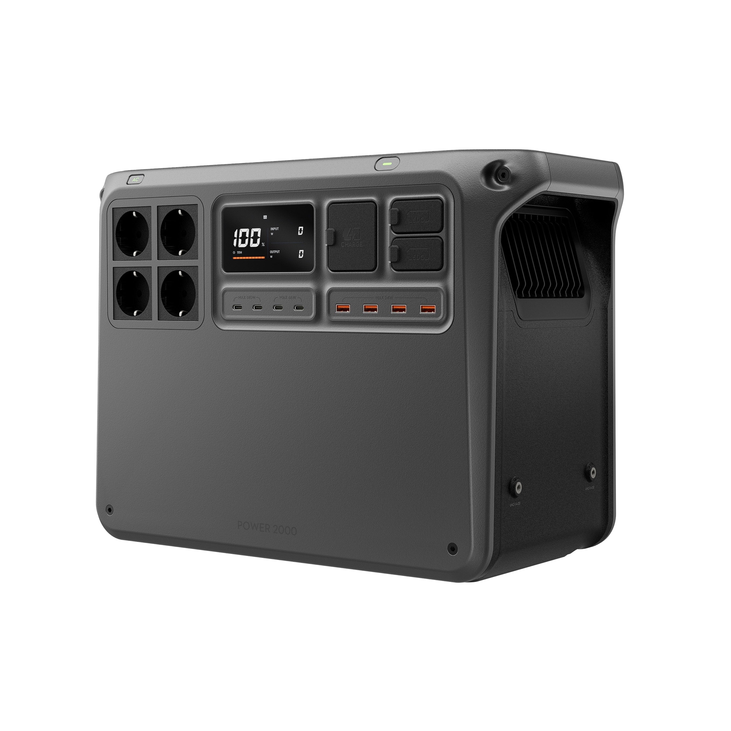 DJI Power 2000 – Hochleistungs-Powerstation 2.048 Wh / 3000 W Output + DJI Power Adaptermodul für Solarpanel (MPPT) + DJI Power Solarpanel MC4 Parallelkabel + 3x 455W Solarmodule Full Black 0% MwSt. (gem. § 12 Abs. 3 UStG)