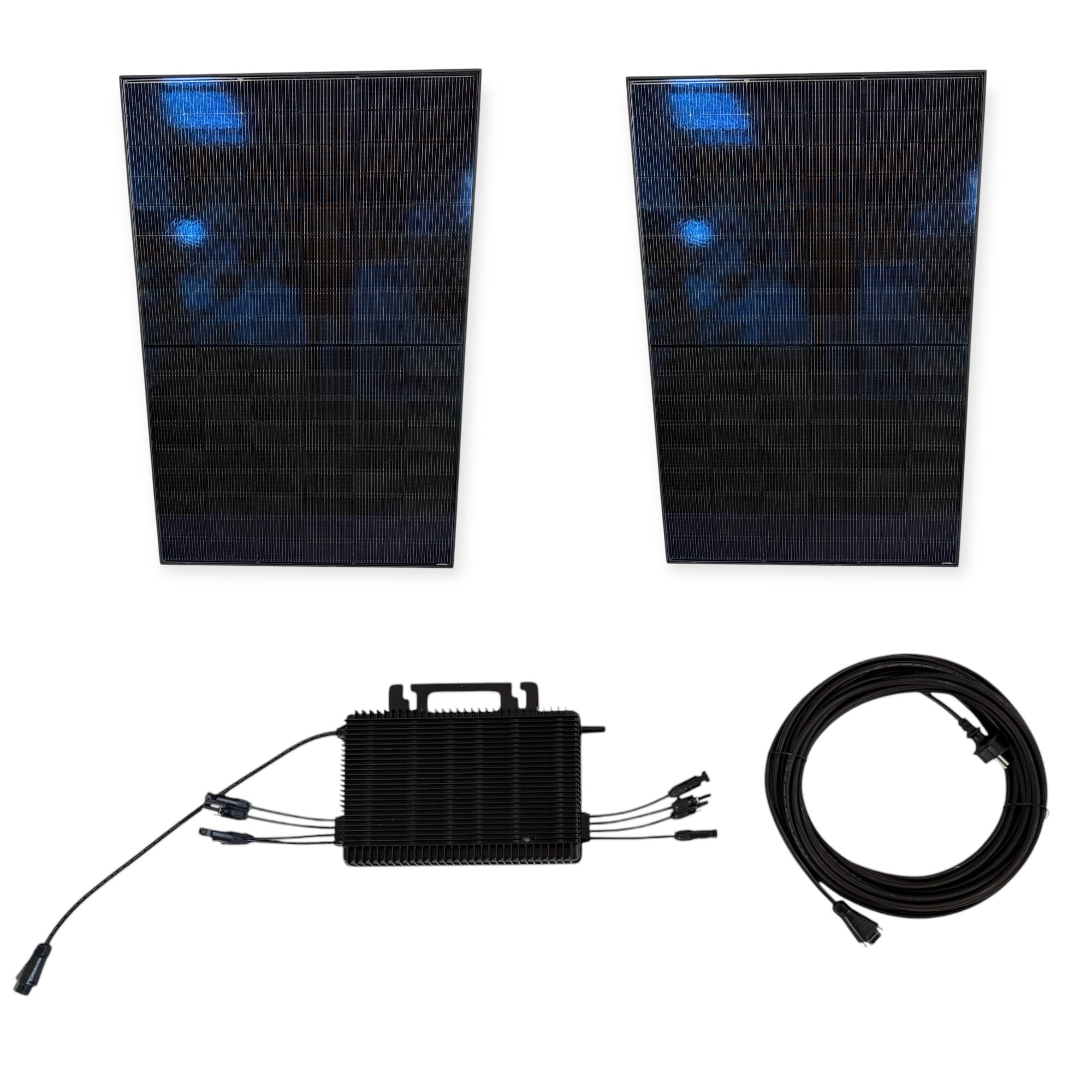 Kraftwerk Ohne Halterung mit Mikrowechselrichter 450W - 1.800W Bifazial