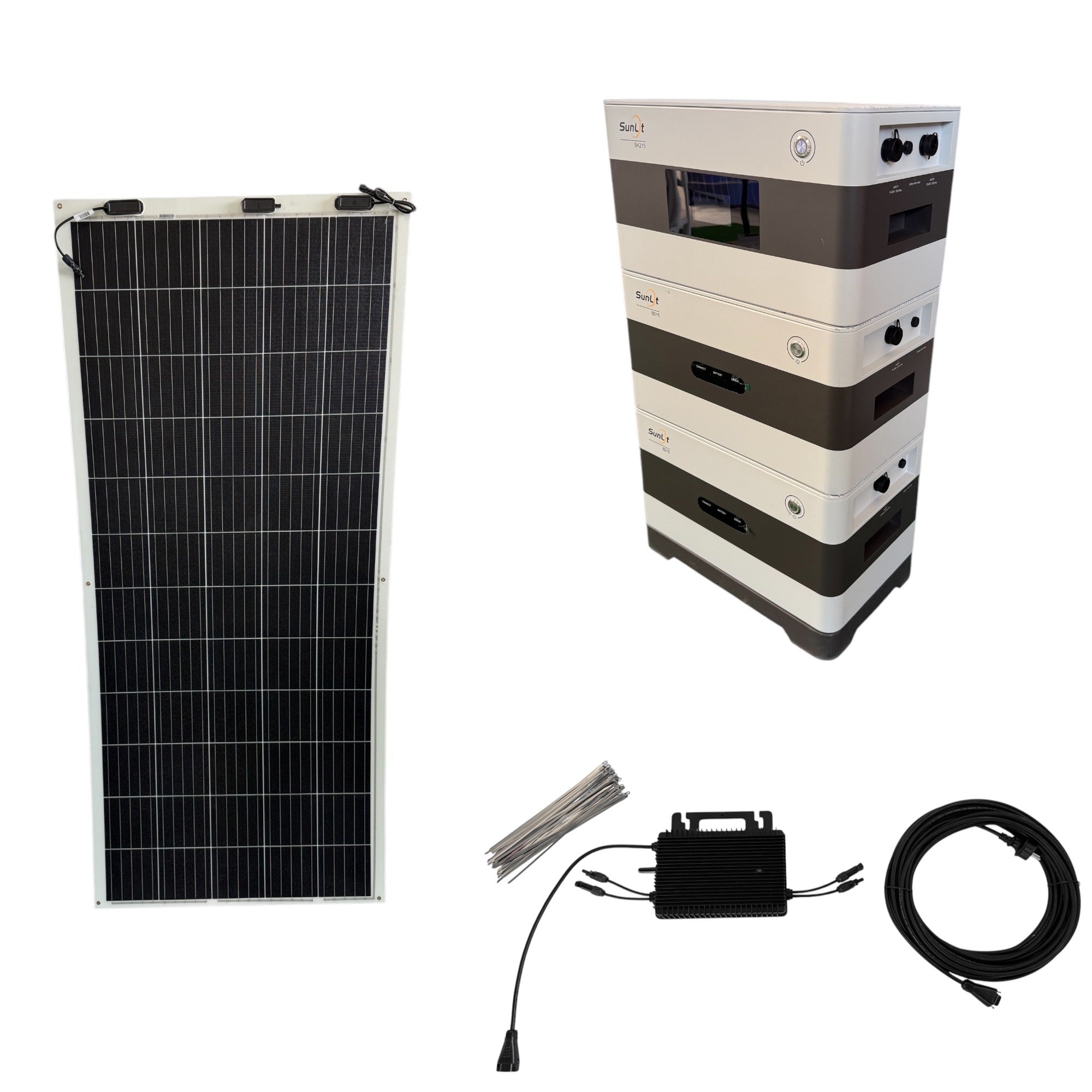 Kraftwerk Flexibel mit Speicher 310W - 1.860W (Anschl. vorne)