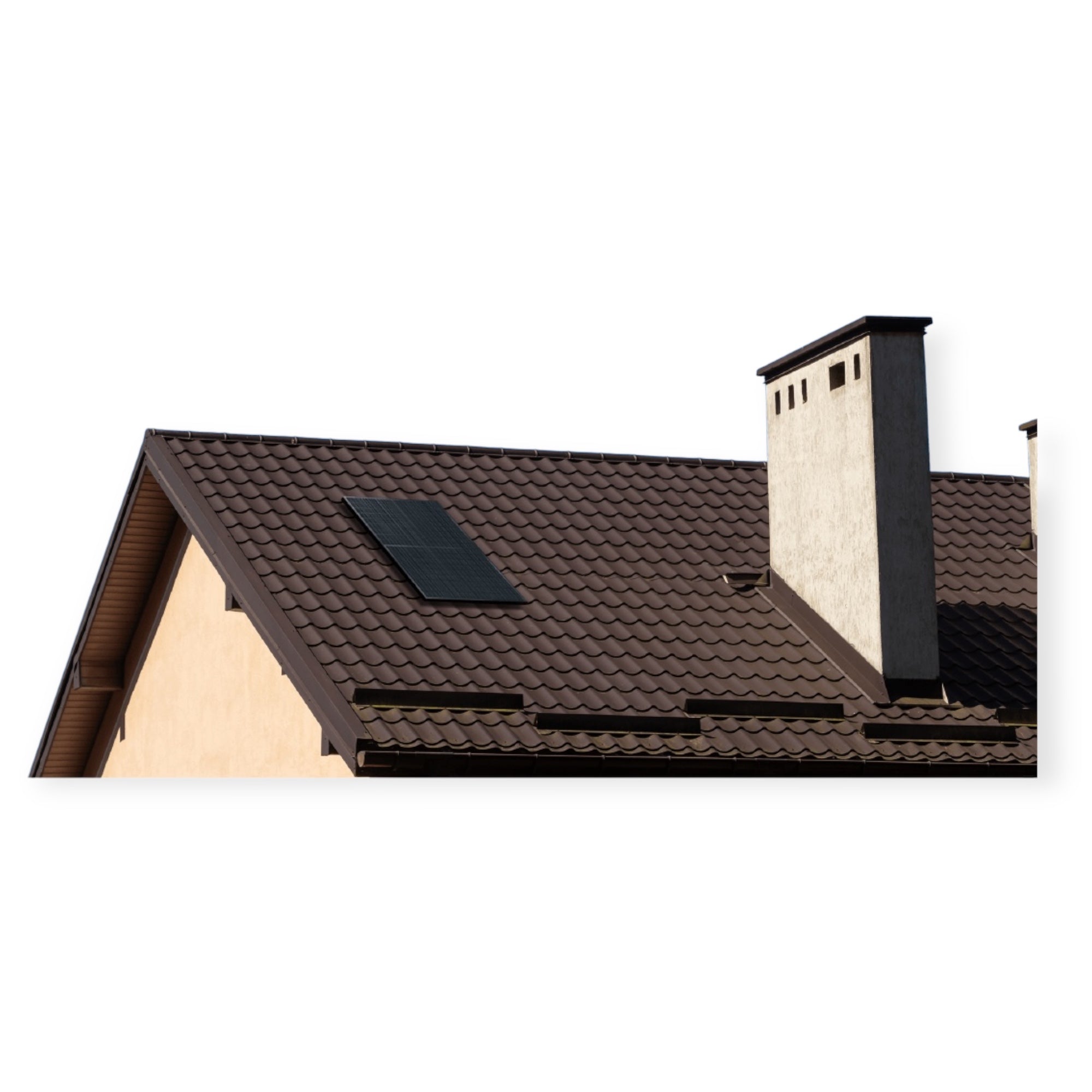 Kraftwerk Ziegeldach mit Halterung 450W- 1.800W Bifazial