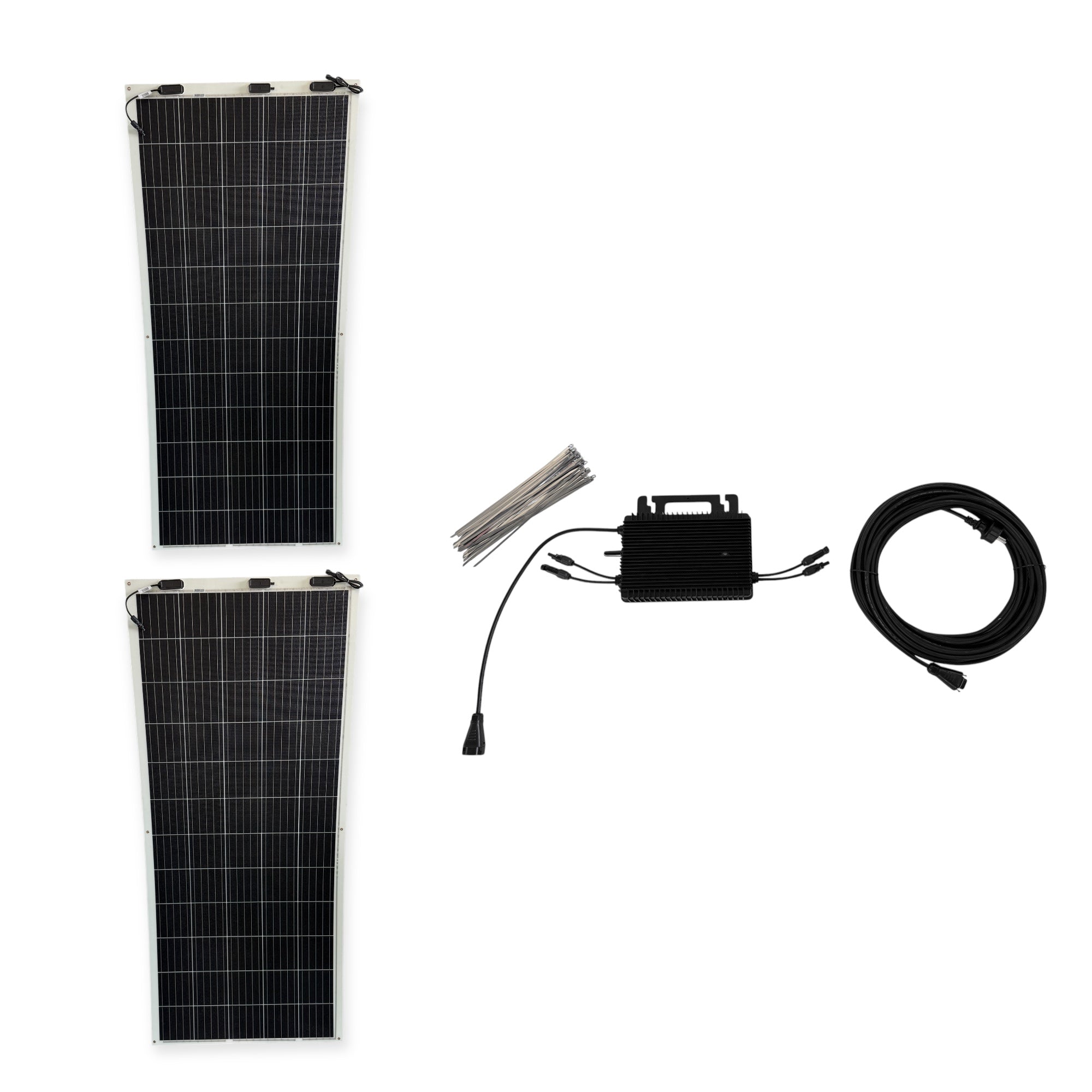 Kraftwerk Flexibel mit Mikrowechselrichter 310W - 1.800W (Anschl. vorne)