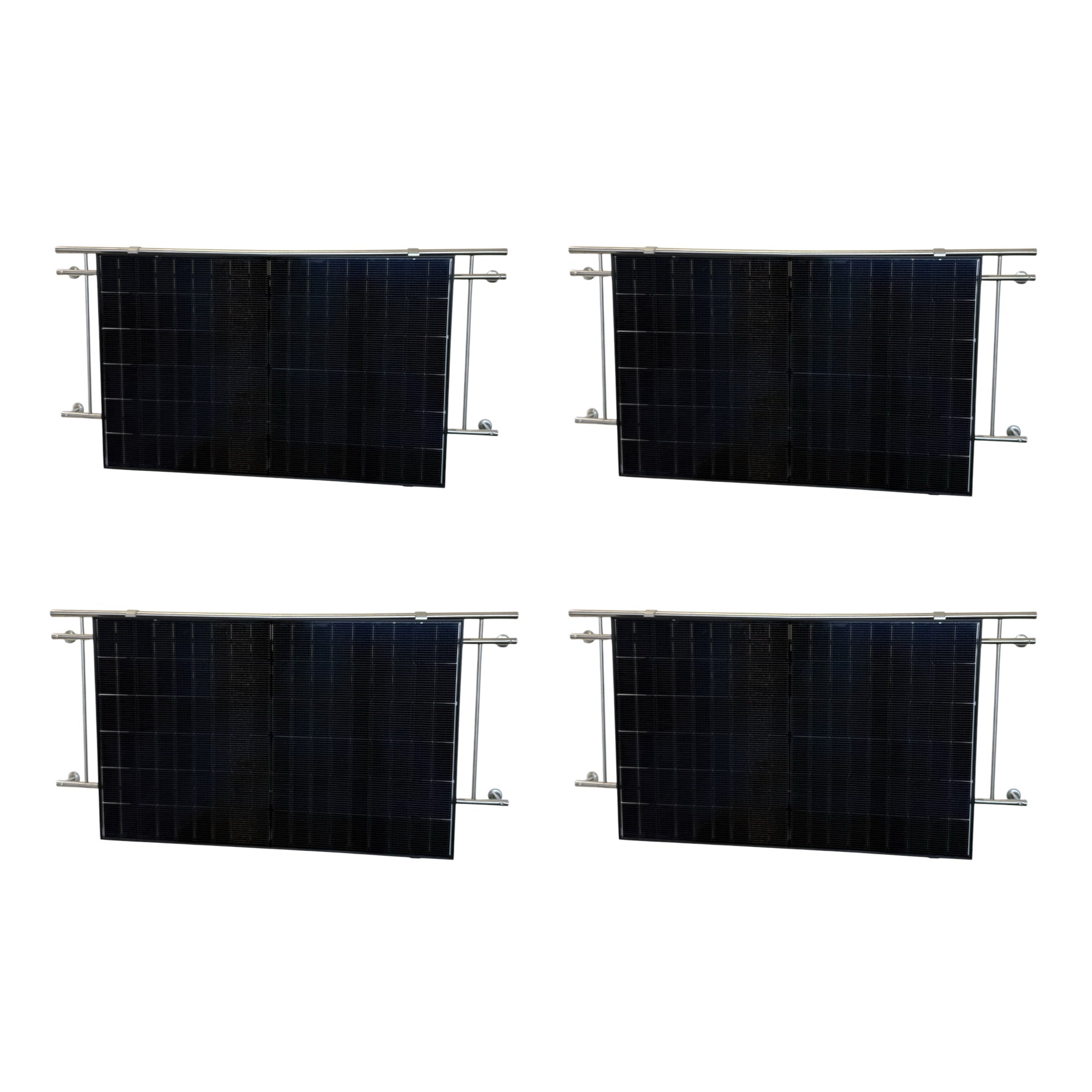 Kraftwerk Balkon Eckig mit Halterung 450W - 1.800W Bifazial