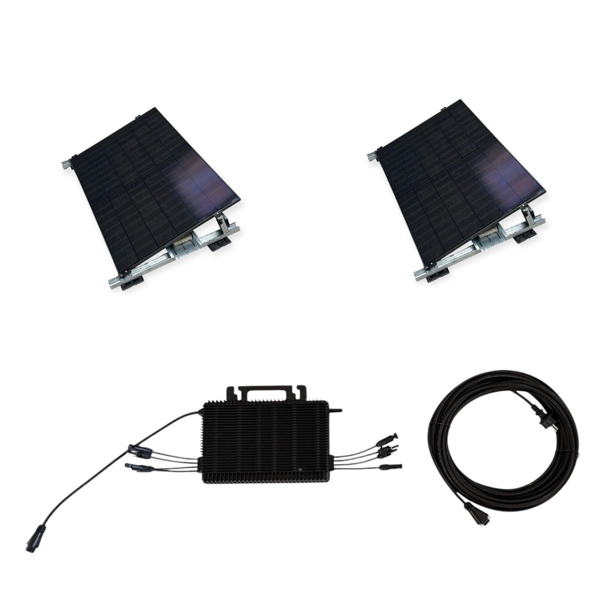 Kraftwerk Flachdach/Garten mit Mikrowechselrichter 450W - 1.800W Bifazial