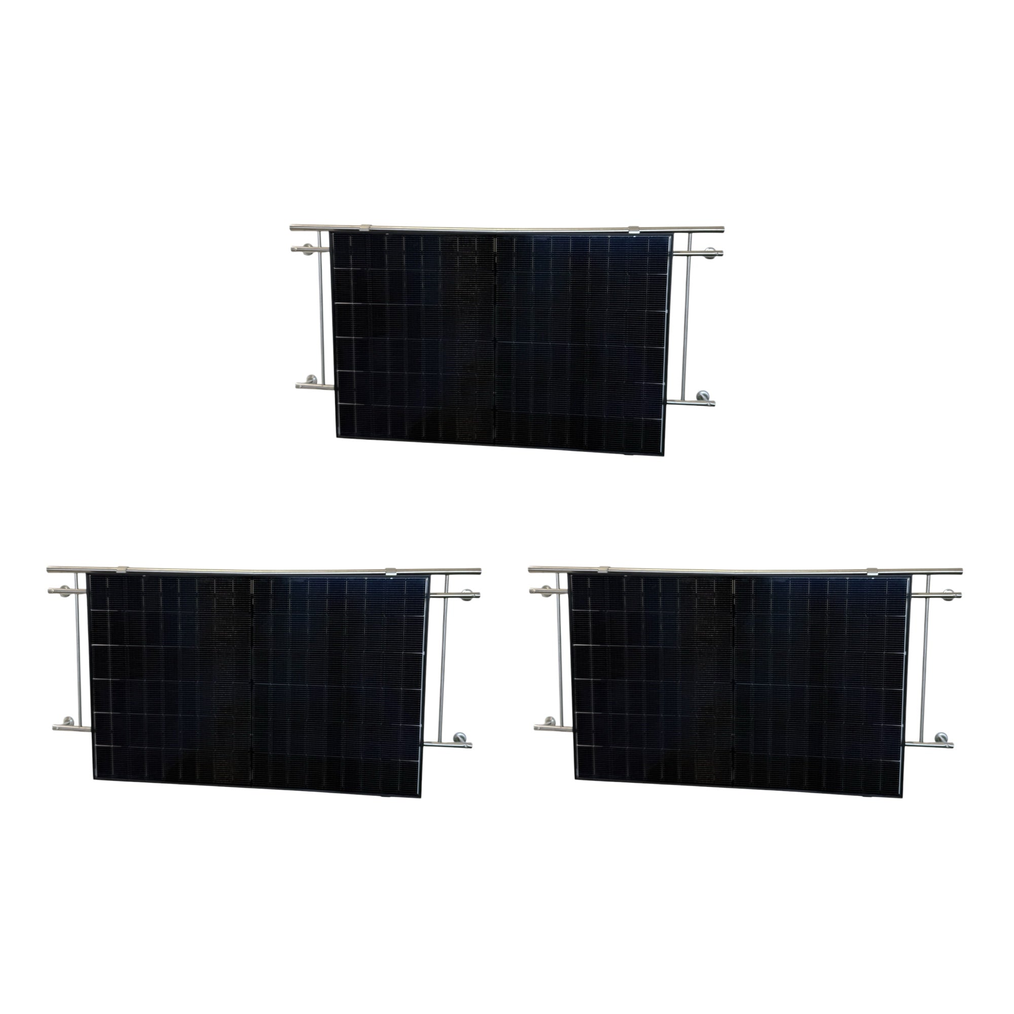 Kraftwerk Balkon Eckig mit Halterung 450W - 1.800W Bifazial