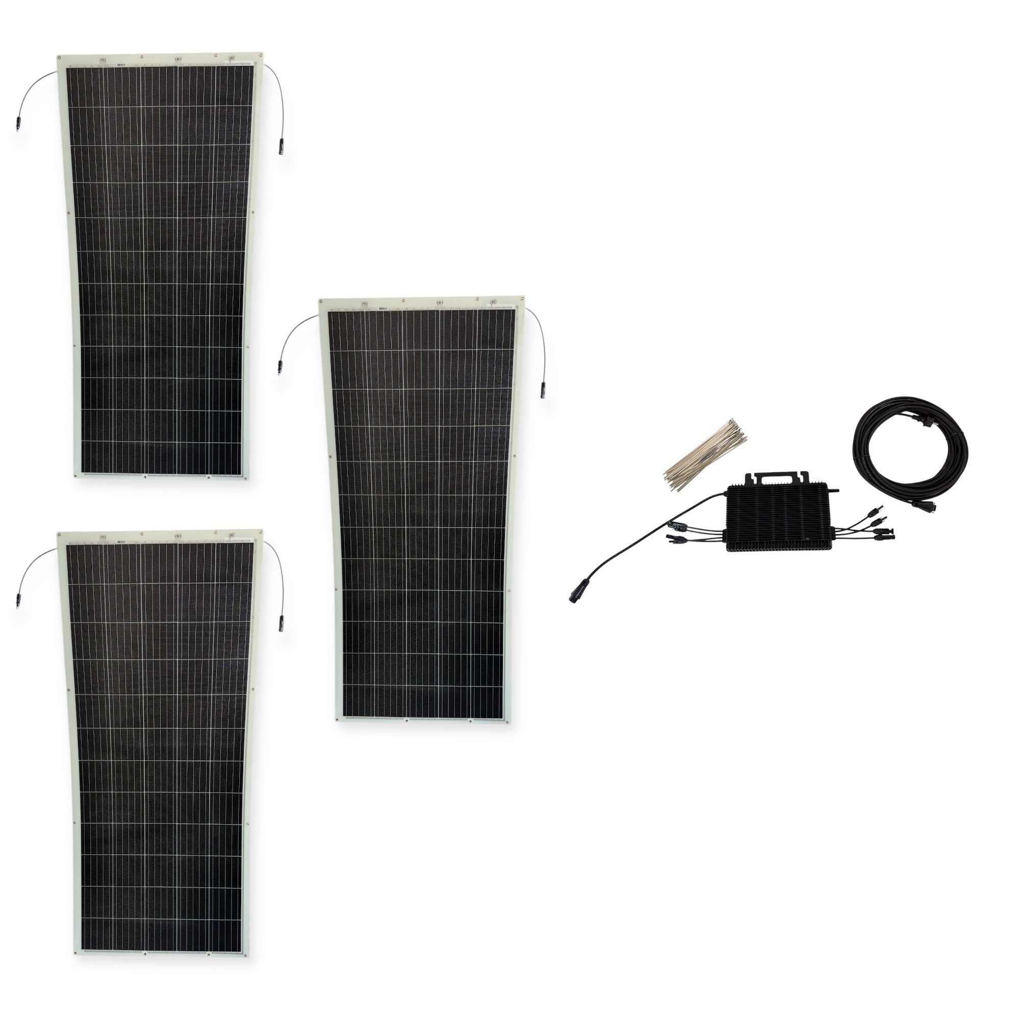 Kraftwerk Flexibel mit Mikrowechselrichter 310W - 1.860 W(Anschl. hinten)