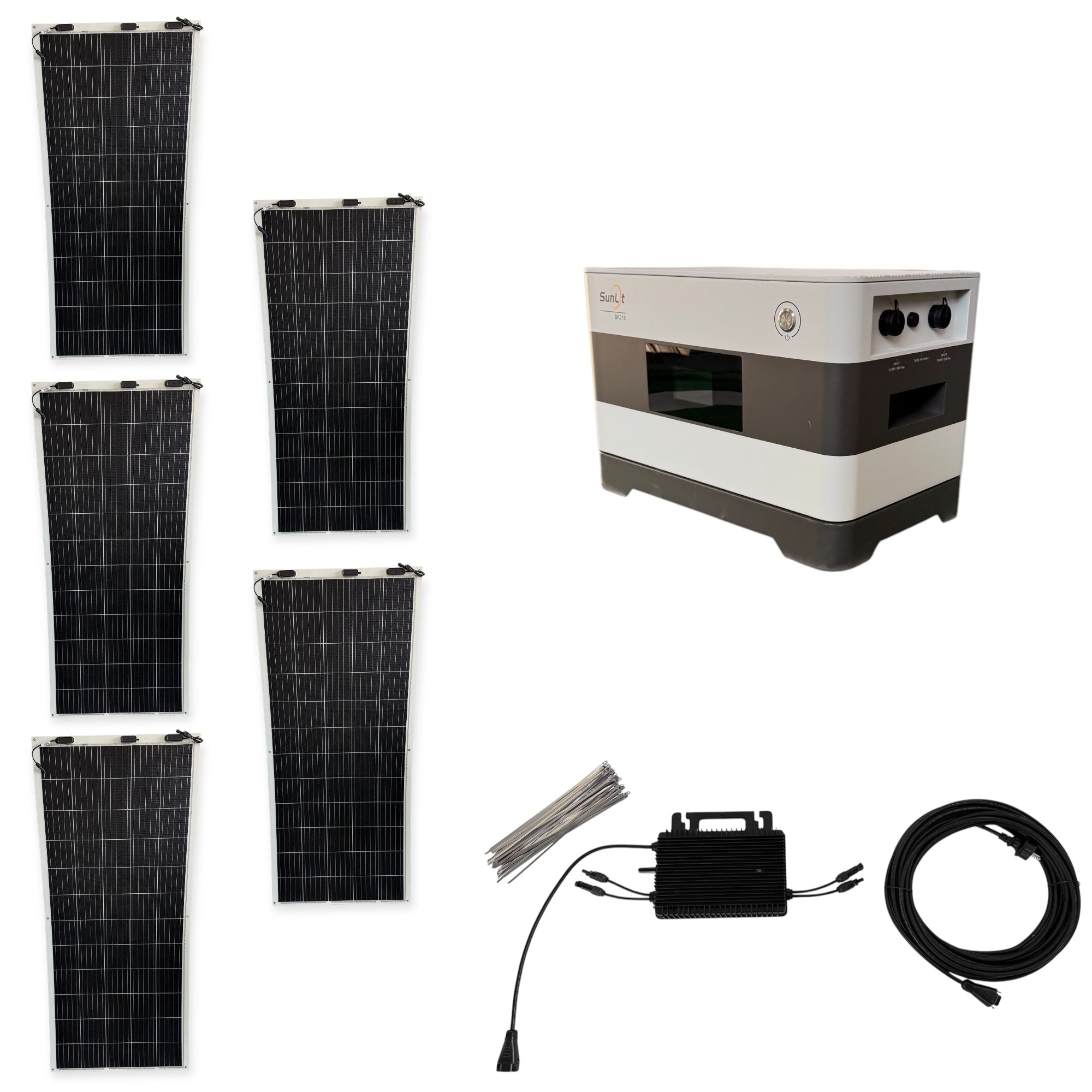 Kraftwerk Flexibel mit Speicher 310W - 1.860W (Anschl. vorne)