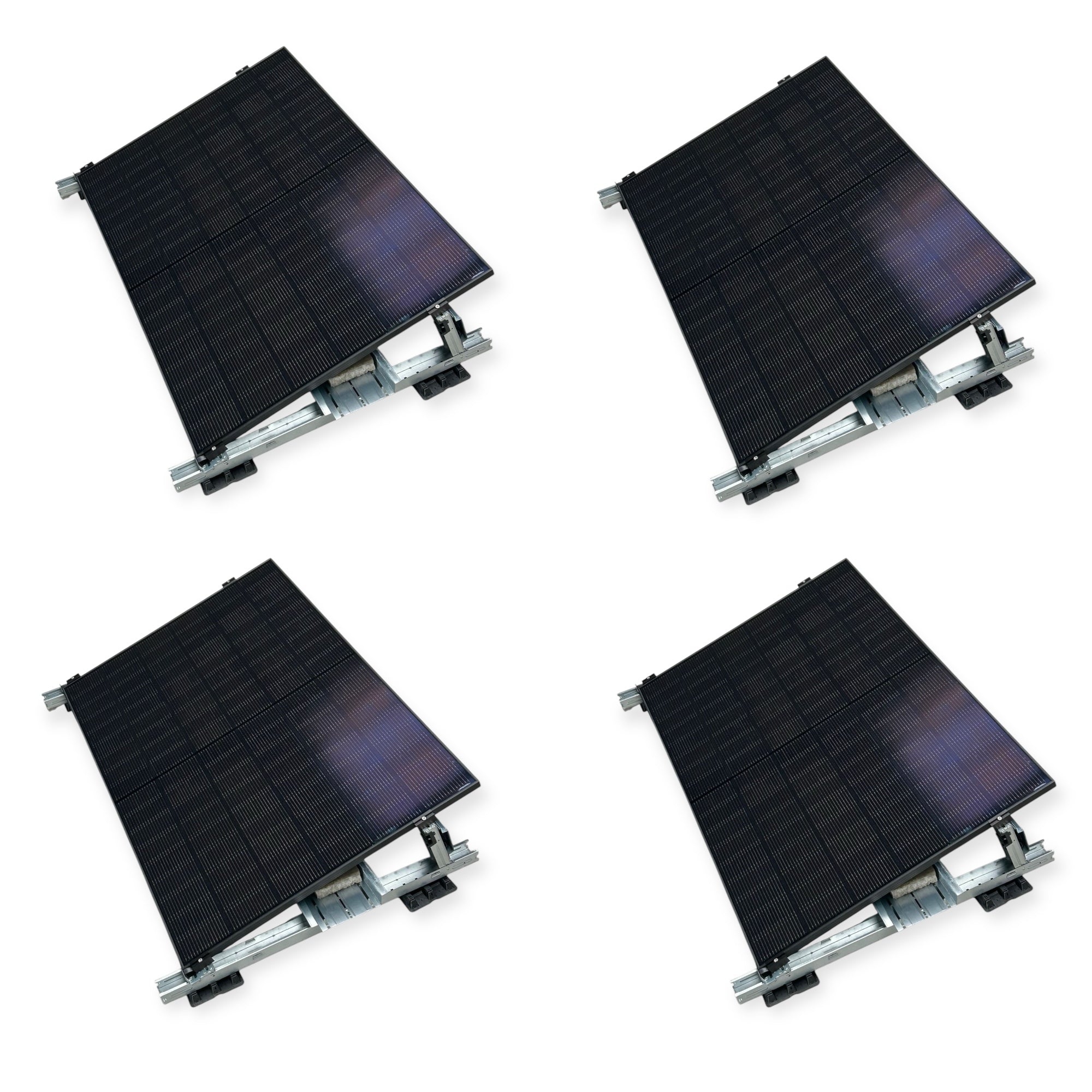 Kraftwerk Flachdach/Garten mit Halterung 450W - 1.800W Bifazial