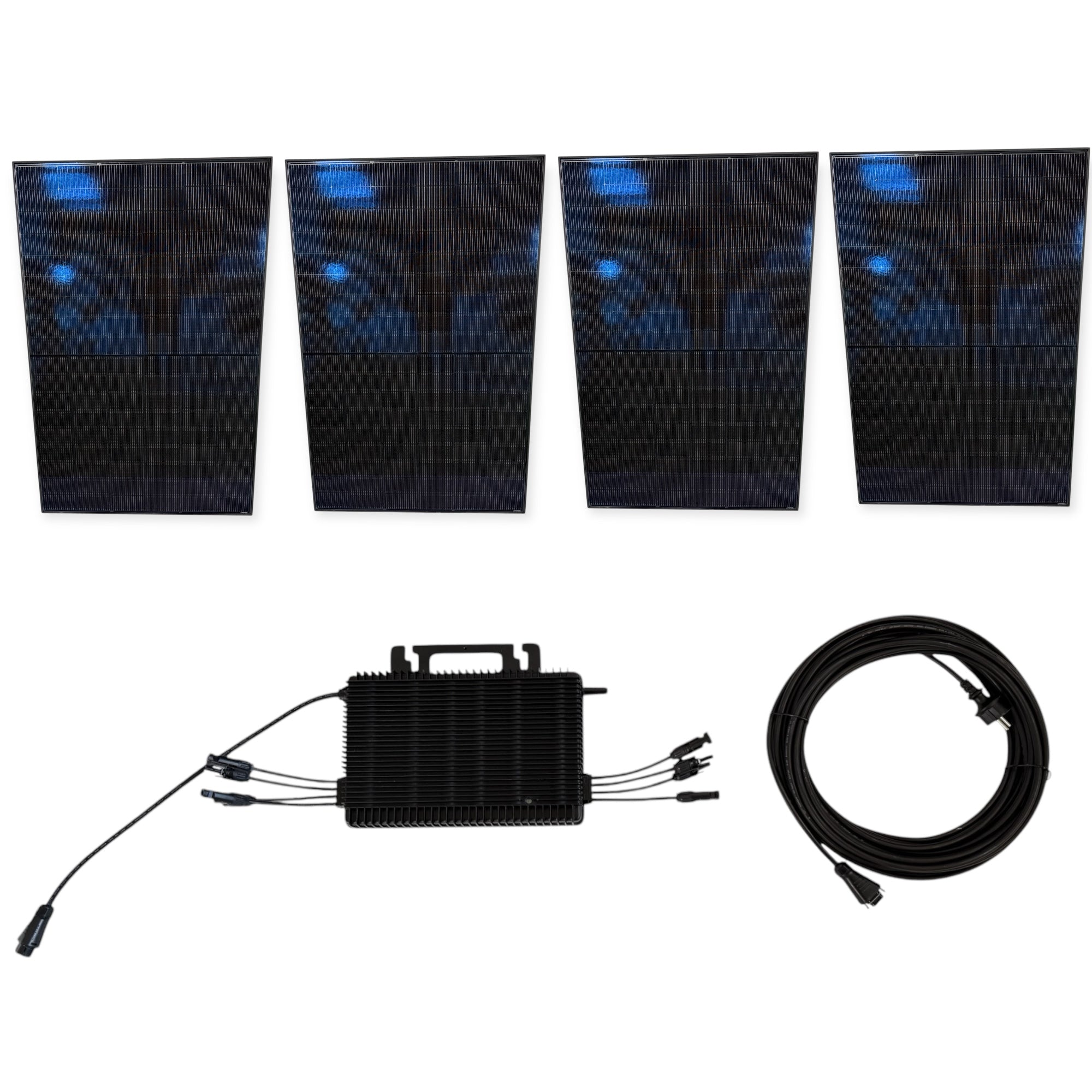 Kraftwerk Ohne Halterung mit Mikrowechselrichter 450W - 1.800W Bifazial