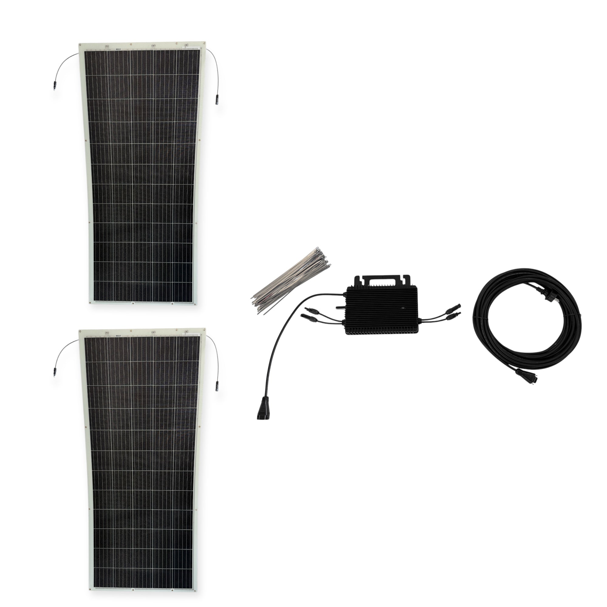 Kraftwerk Flexibel mit Mikrowechselrichter 310W - 1.860 W(Anschl. hinten)