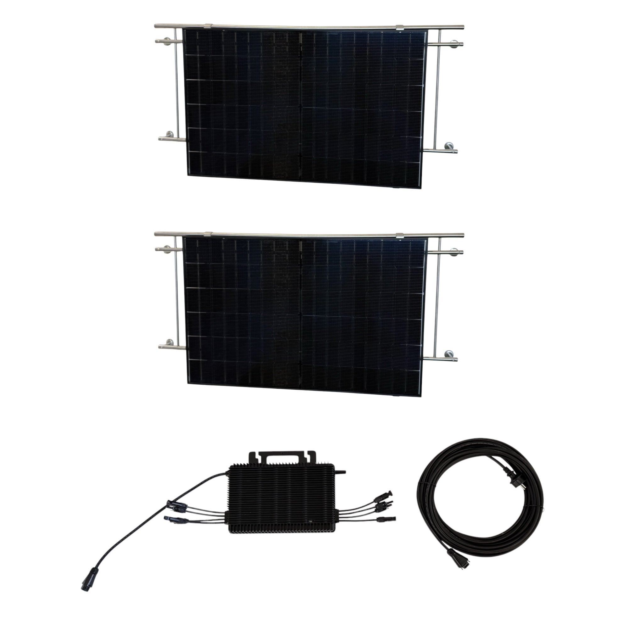 Kraftwerk Balkon Rund mit Mikrowechselrichter 450W - 1.800W Bifazial