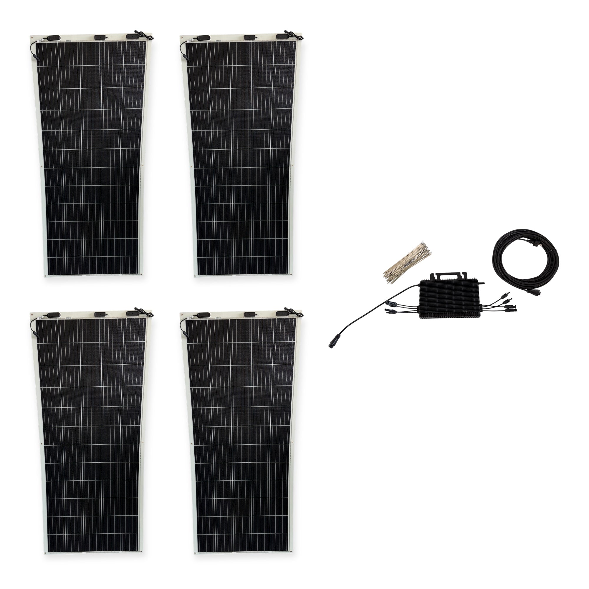 Kraftwerk Flexibel mit Mikrowechselrichter 310W - 1.800W (Anschl. vorne)