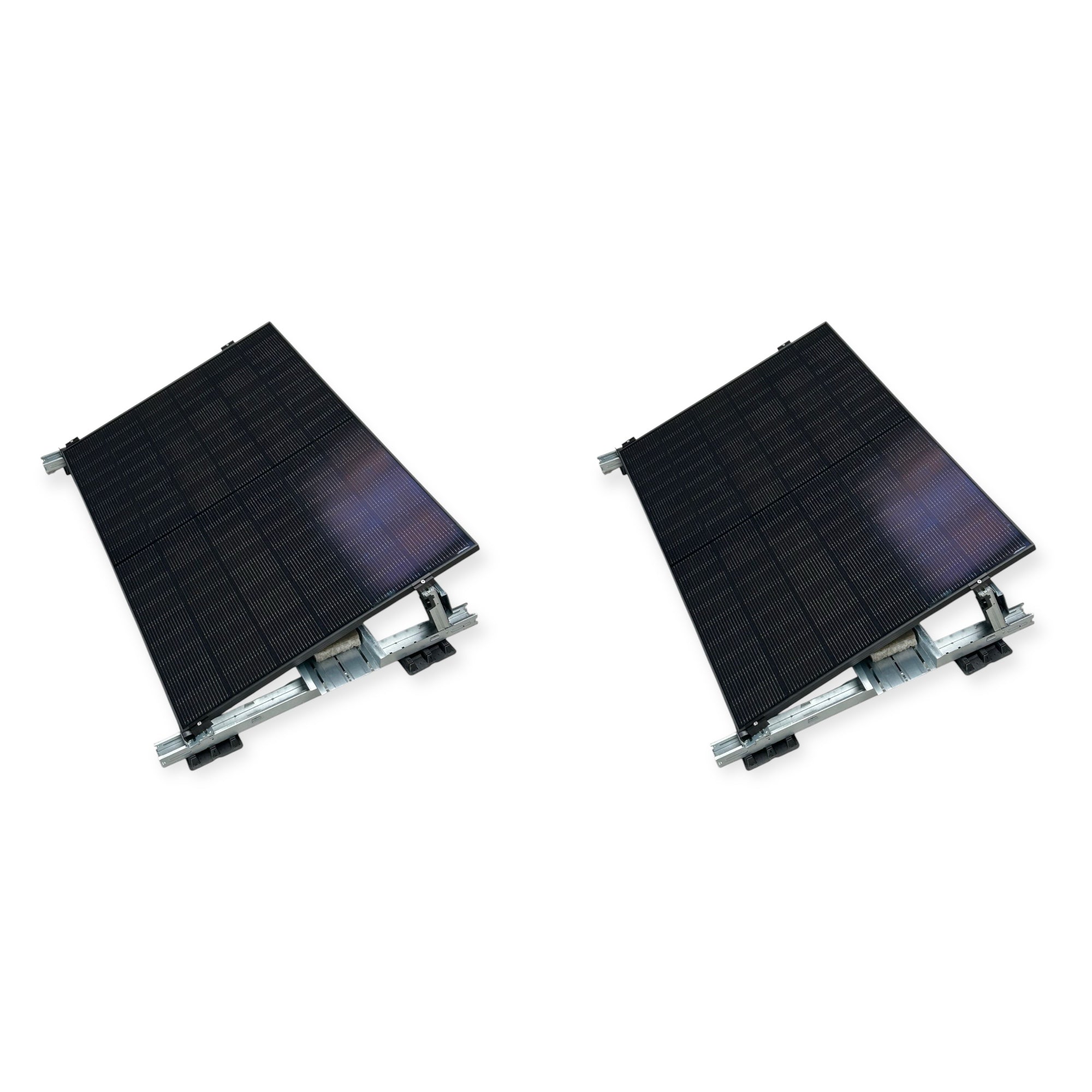 Kraftwerk Flachdach/Garten mit Halterung 450W - 1.800W Bifazial