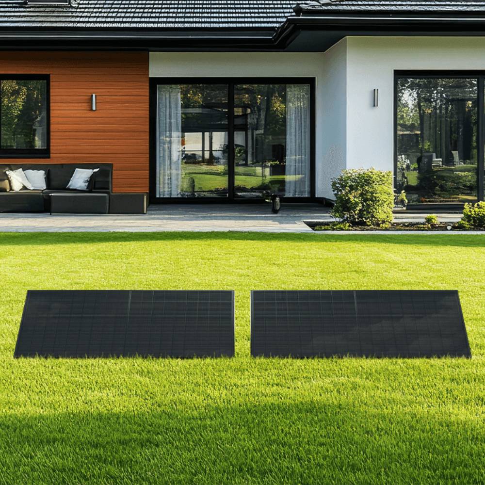 Balkonkraftwerk Flachdach & Garten