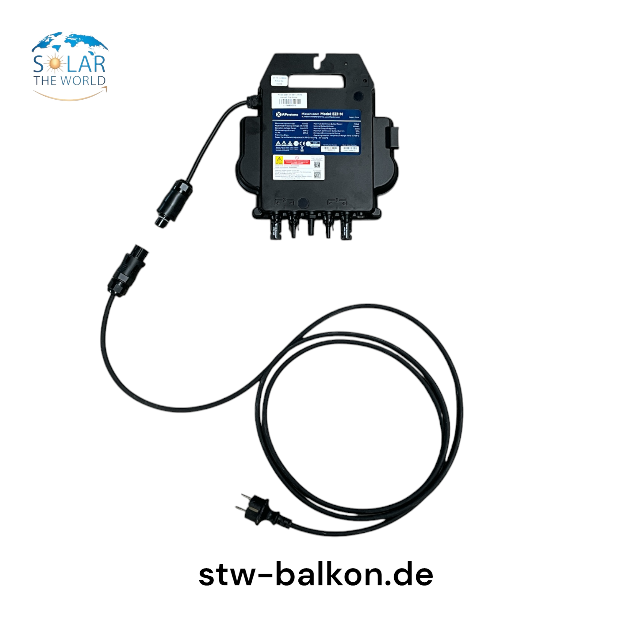 SOLAR THE WORLD® Kraftwerk Balkon Rund Ultimate Line 450W Bifazial