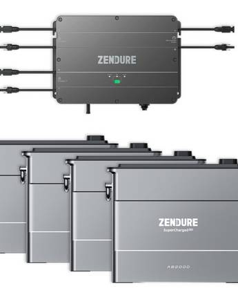 Zendure SolarFlow Set 7,68kWh Smart PV Hub 1200 mit 4x AB2000s Erweiterungsbatterie