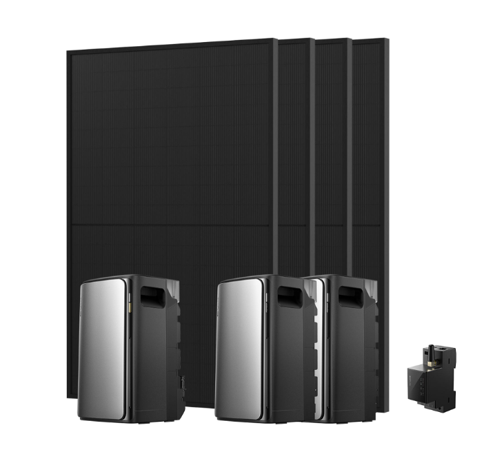 EcoFlow STREAM Ultra + 2 x Stream AC Pro (=5,76kWh) + 4x Solarmodul Full Black 455W
