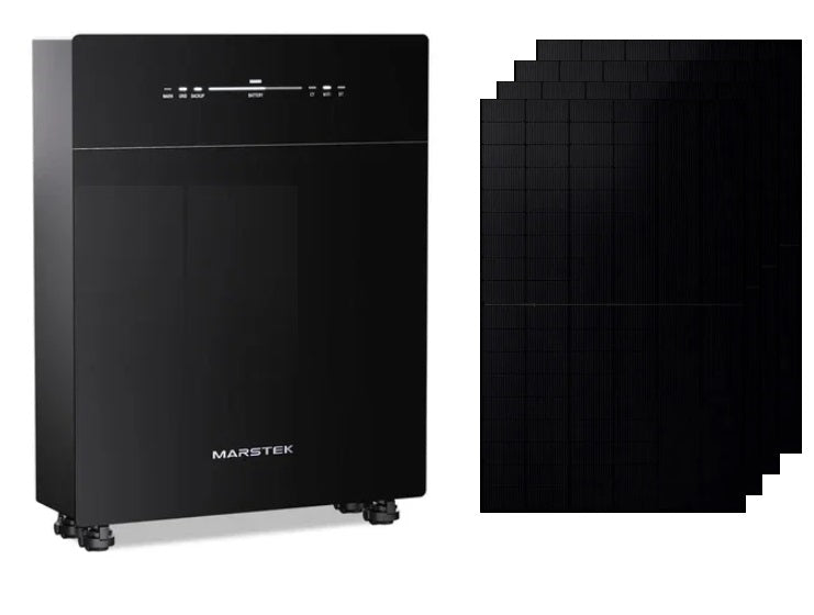 Marstek Venus E 3.0 – 5120Wh AC-Gekoppelter Speicher + 4x 455W Full BLK Solarmodul Bifazial